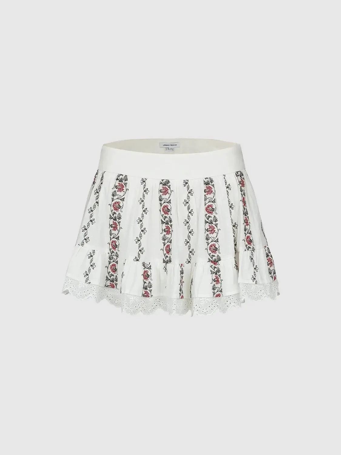 15470-floral-embroidered-pleated-a-line-mini-skirts-2.webp Floral Embroidered Pleated A-Line Mini Skirts