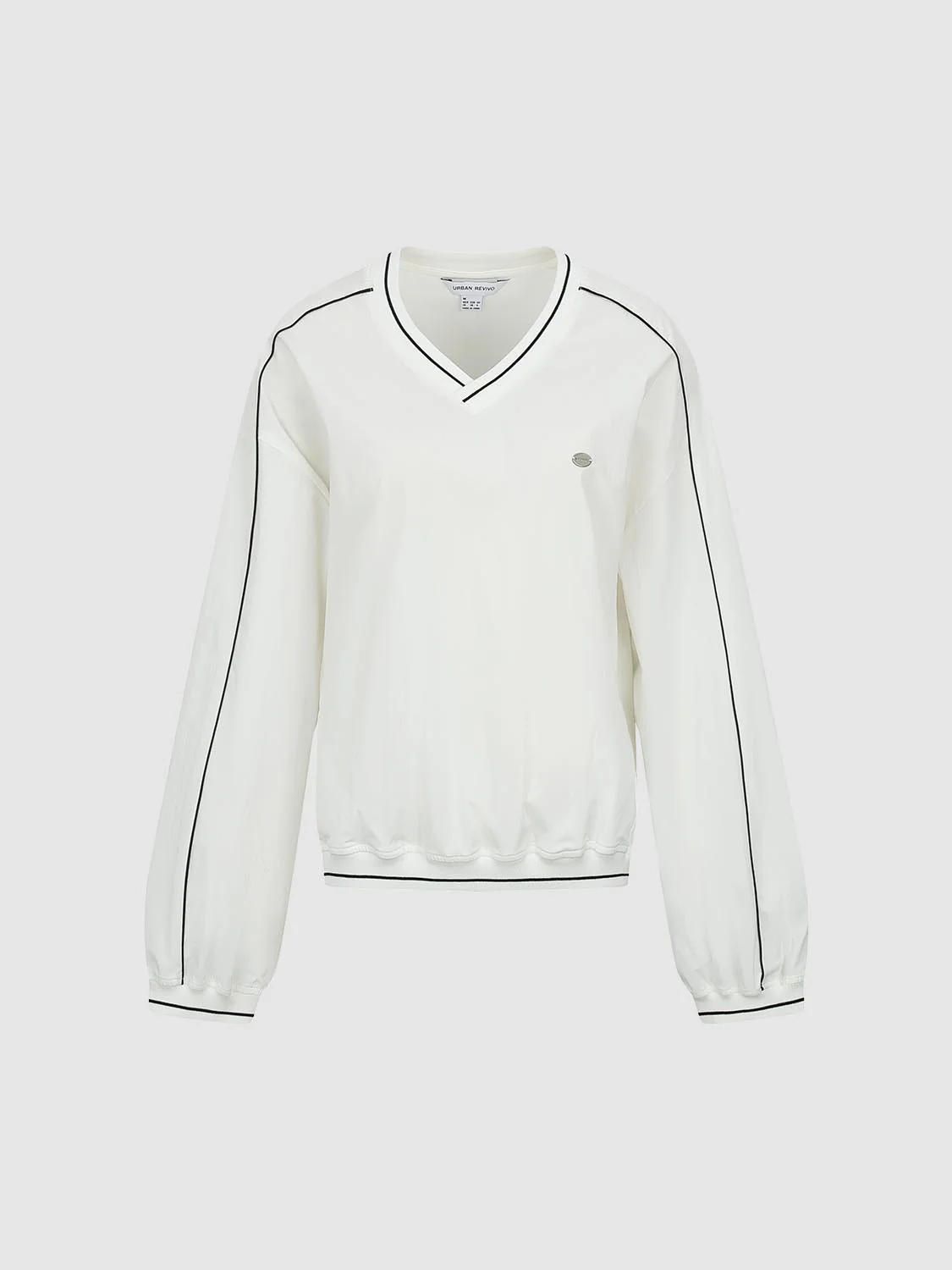 15527-striped-contrast-trim-v-neck-overhead-shirts-7.webp Striped Contrast Trim V-Neck Overhead Shirts