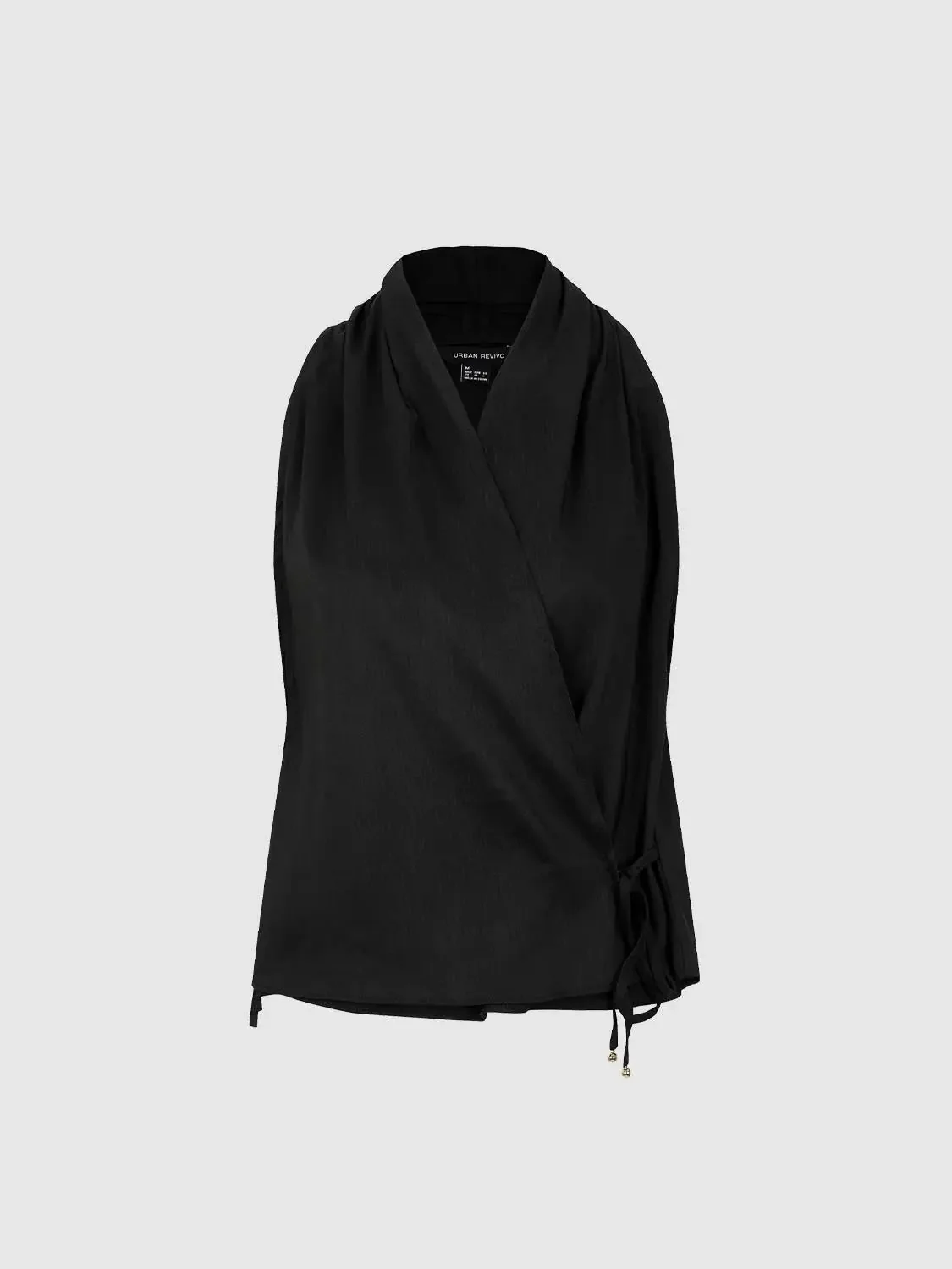1554-linen-blend-v-neck-cross-front-sleeveless-shirts-7.webp Linen Blend V-Neck Cross Front Sleeveless Shirts