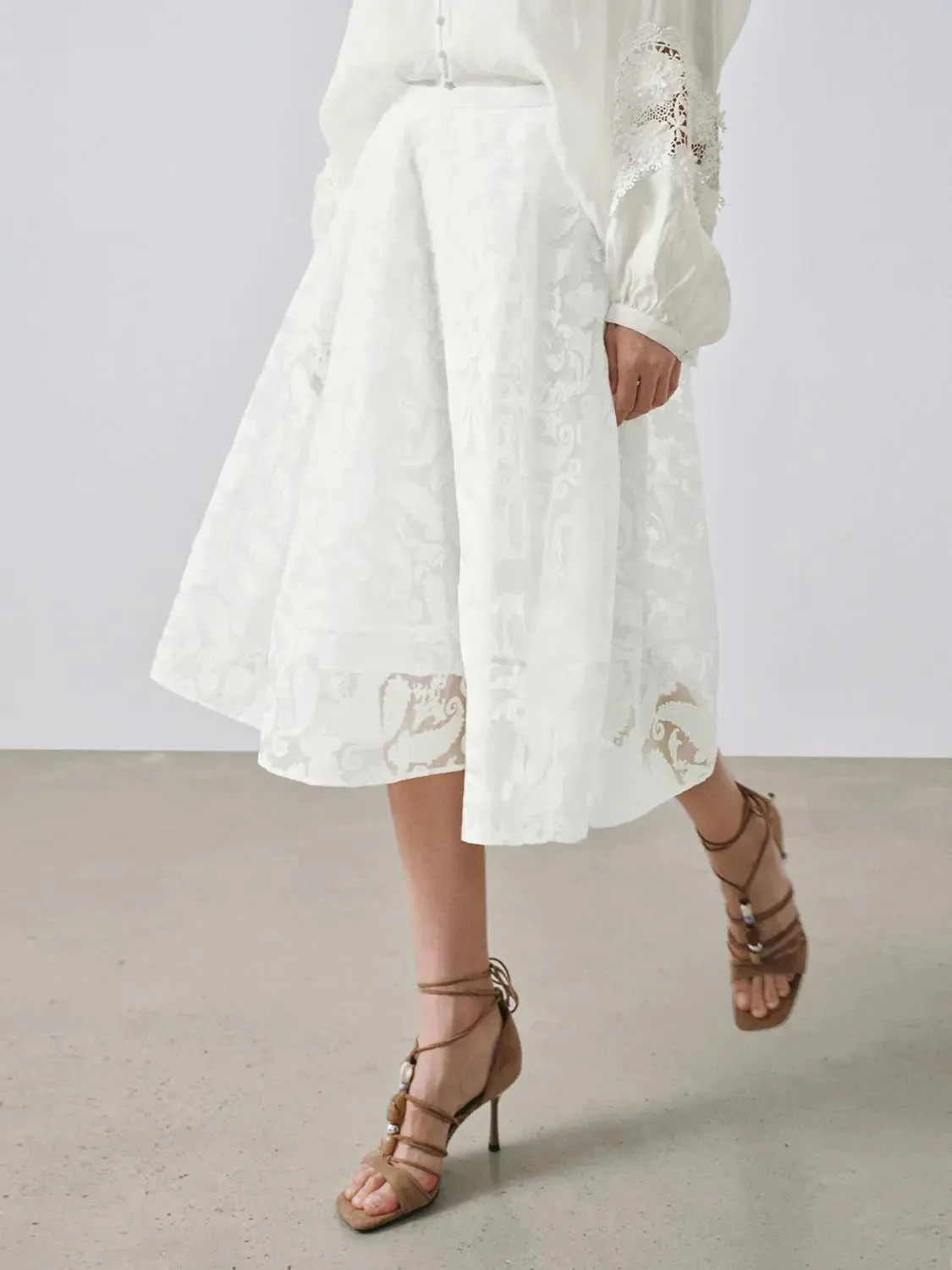 15541-pull-on-laced-a-line-midi-skirts-3.webp Pull On Laced A-Line Midi Skirts