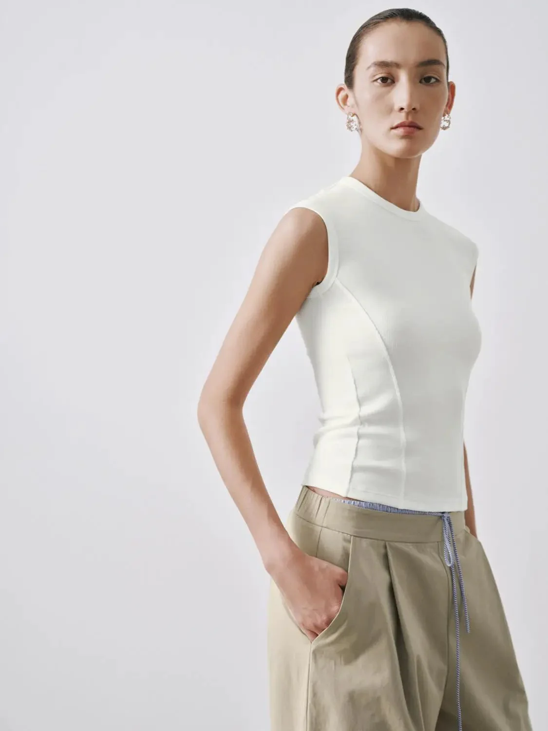 15584-viscose-cotton-blend-cap-sleeve-stretch-t-shirts-18.webp Viscose Cotton Blend Cap Sleeve Stretch T Shirts