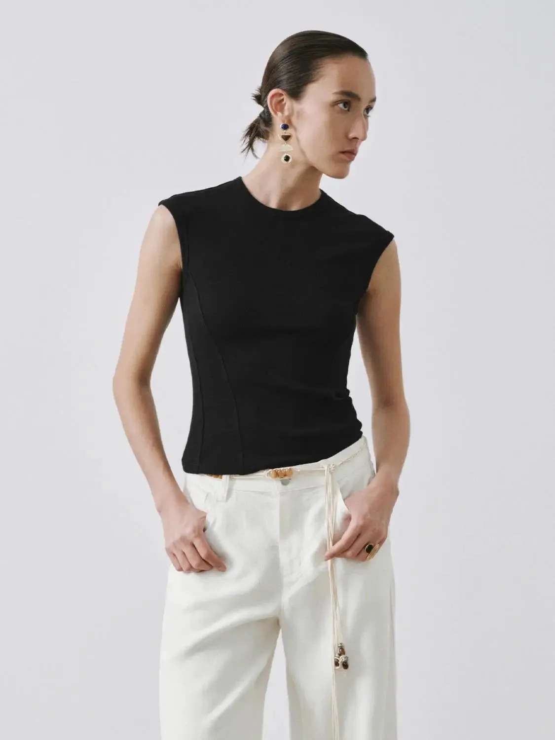 15584-viscose-cotton-blend-cap-sleeve-stretch-t-shirts-25.webp Viscose Cotton Blend Cap Sleeve Stretch T Shirts