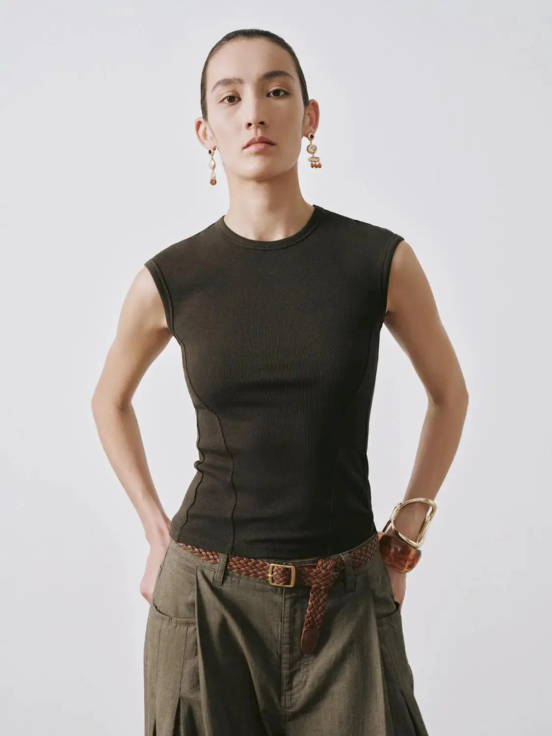 15584-viscose-cotton-blend-cap-sleeve-stretch-t-shirts-9.webp Viscose Cotton Blend Cap Sleeve Stretch T Shirts