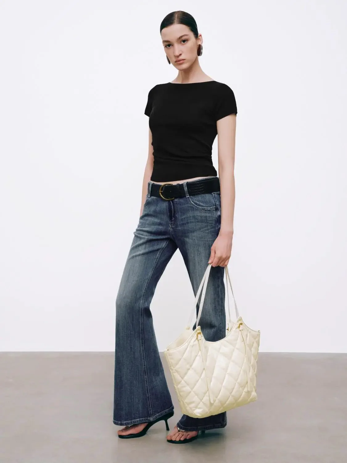 1560-boat-neck-ruched-knitted-t-shirts-4.webp Boat Neck Ruched Knitted T-Shirts