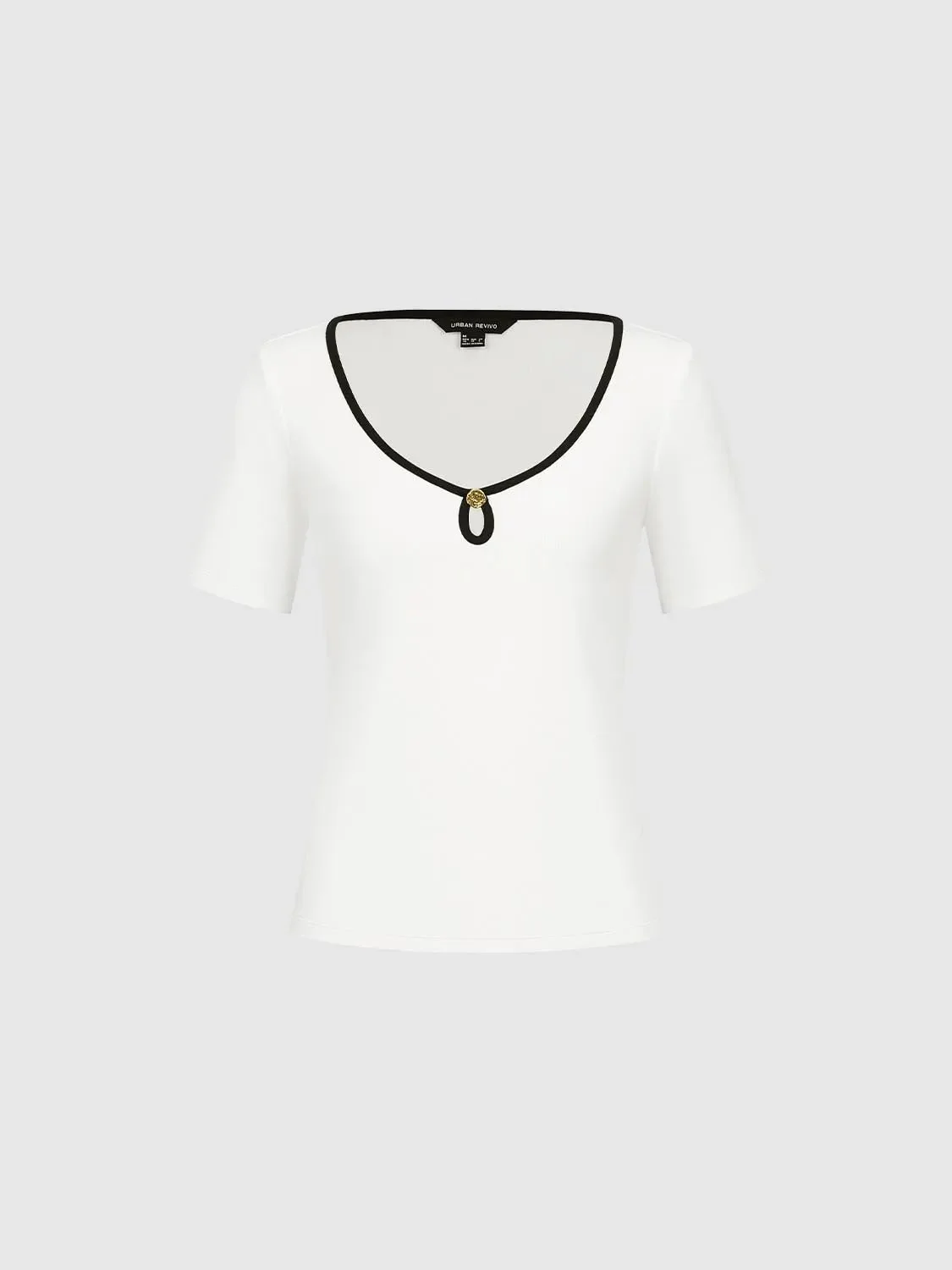 15618-contrast-trim-skinny-cotton-viscose-blend-t-shirt-7.webp Contrast Trim Skinny Cotton Viscose Blend T Shirt