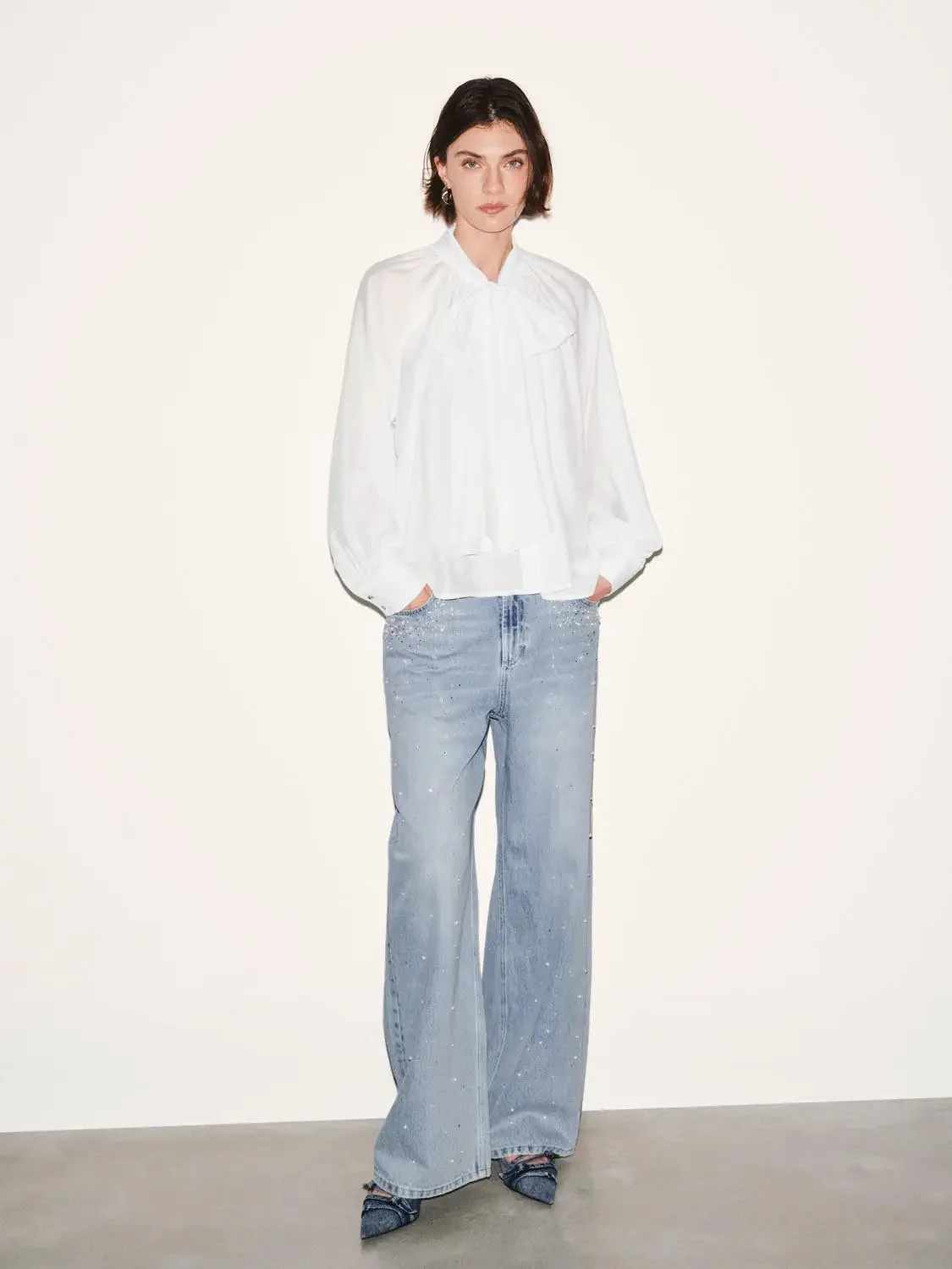 15640-scarf-detail-sheer-blouse-shirts-4.webp Scarf Detail Sheer Blouse Shirts