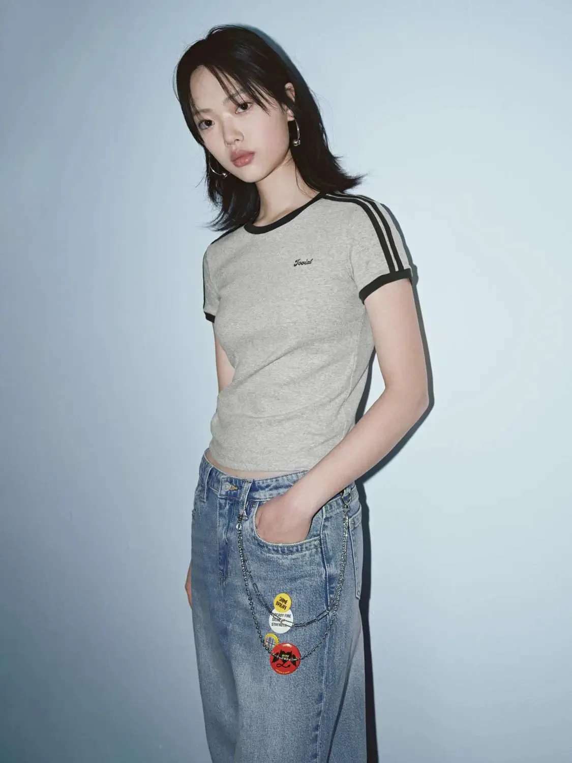 15668-contrast-trim-cotton-fit-nipped-waist-shirt-10.webp Contrast Trim Cotton Fit Nipped Waist Shirt