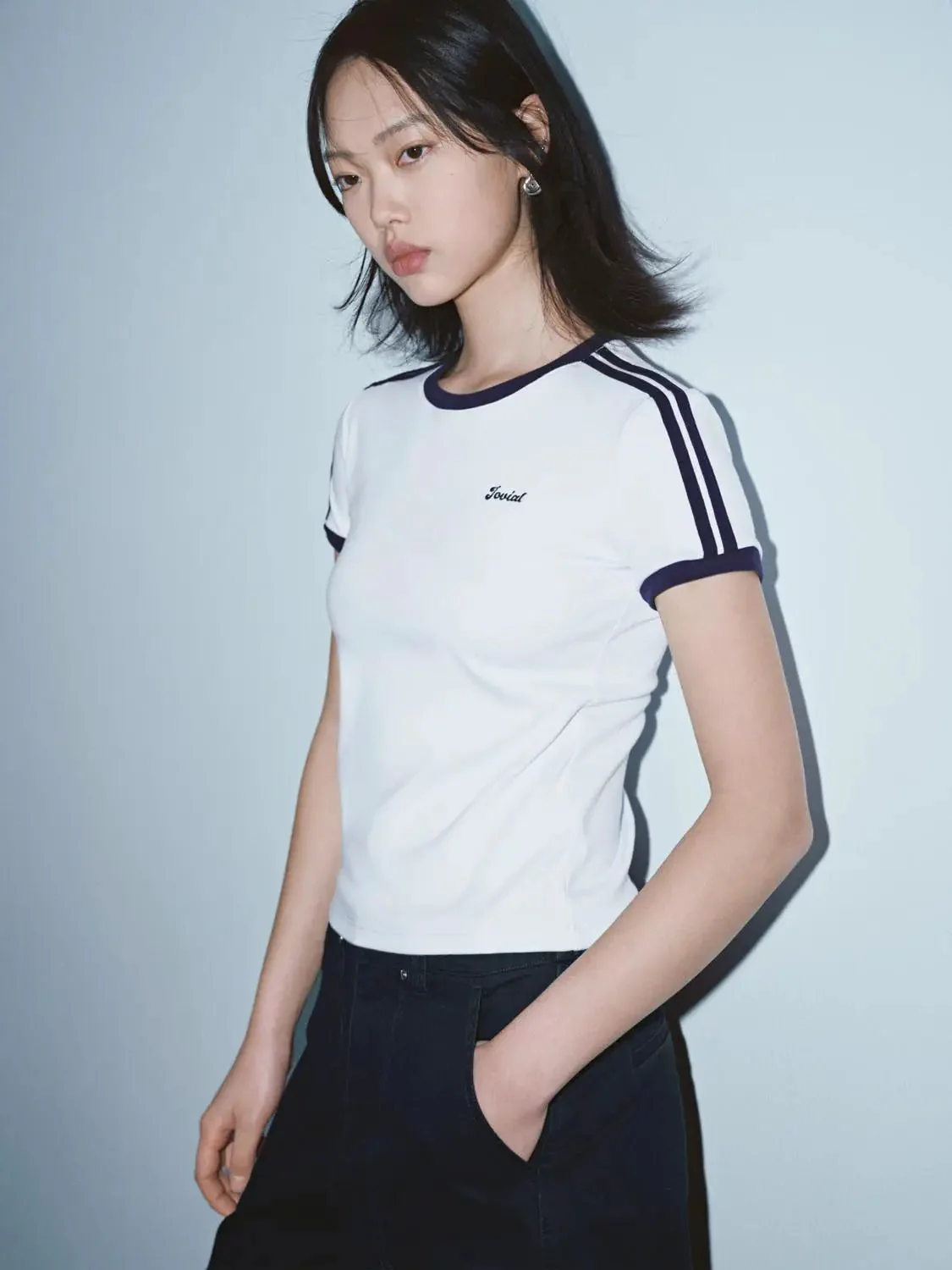 15668-contrast-trim-cotton-fit-nipped-waist-shirt-2.webp Contrast Trim Cotton Fit Nipped Waist Shirt