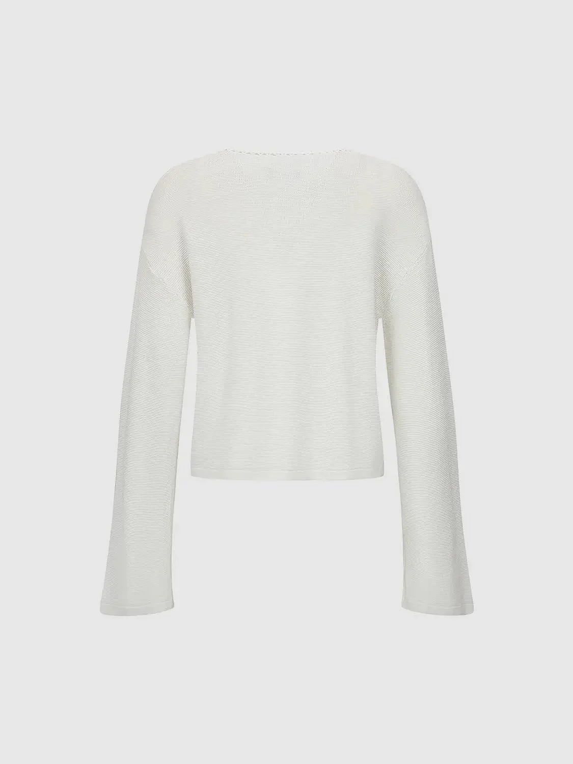15702-linen-blend-crochet-trim-tie-front-long-sleeve-knitted-t-shirts-2.webp Linen Blend Crochet Trim Tie Front Long Sleeve Knitted T-Shirts