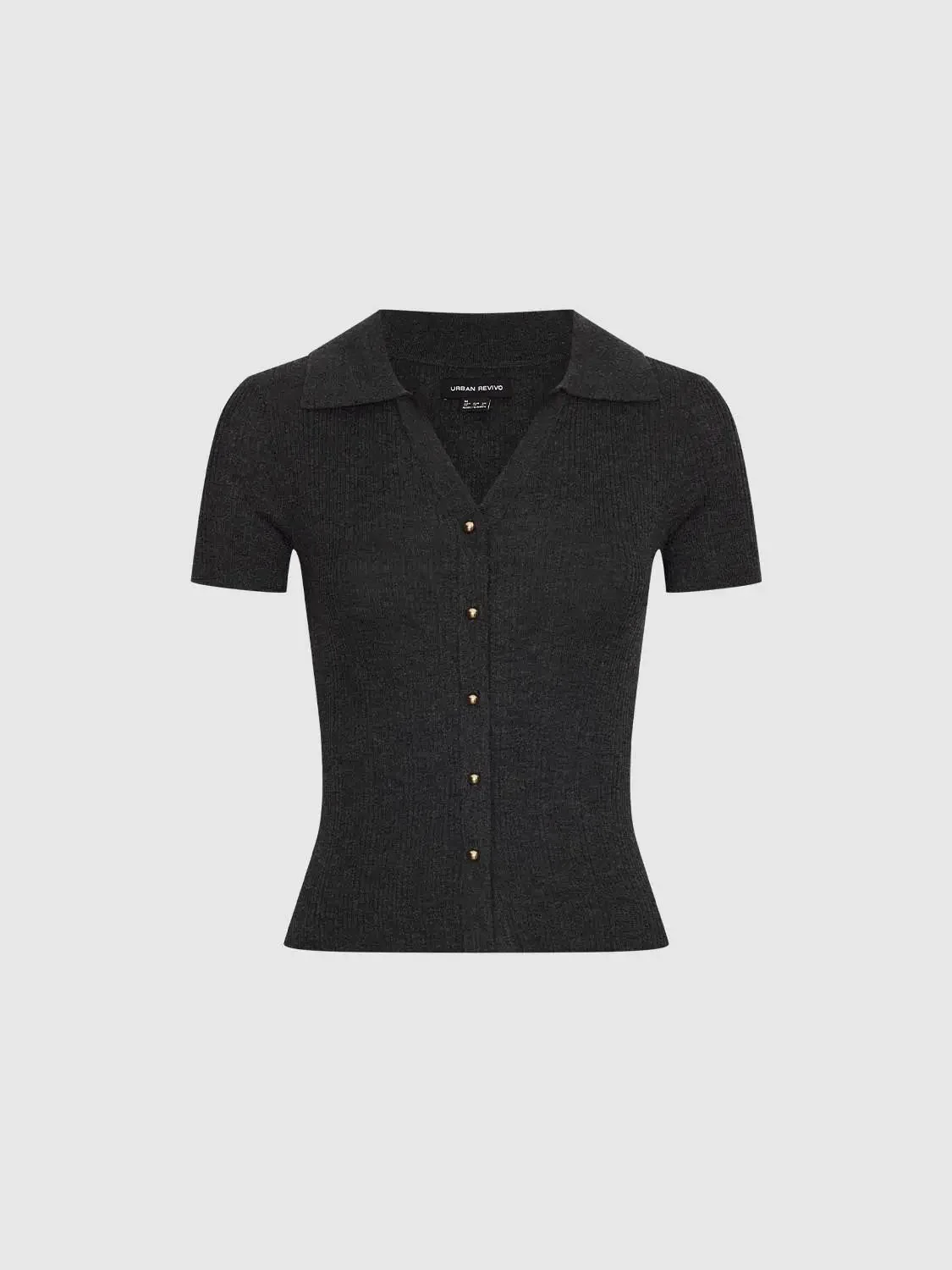 15769-collared-v-neck-short-sleeve-knitted-cardigans-7.webp Collared V-Neck Short Sleeve Knitted Cardigans