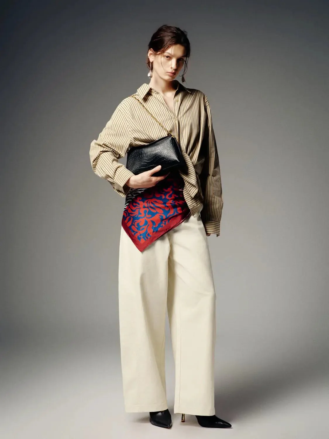 15780-contrast-scarf-detail-tapered-pants-5.webp Contrast Scarf Detail Tapered Pants