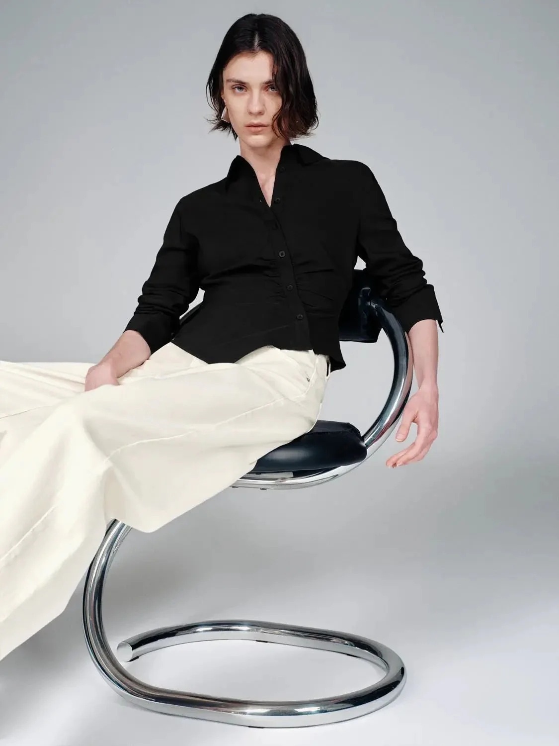 15816-white-linen-blend-asymmetric-slim-fit-shirts-10.webp White Linen Blend Asymmetric Slim Fit Shirts