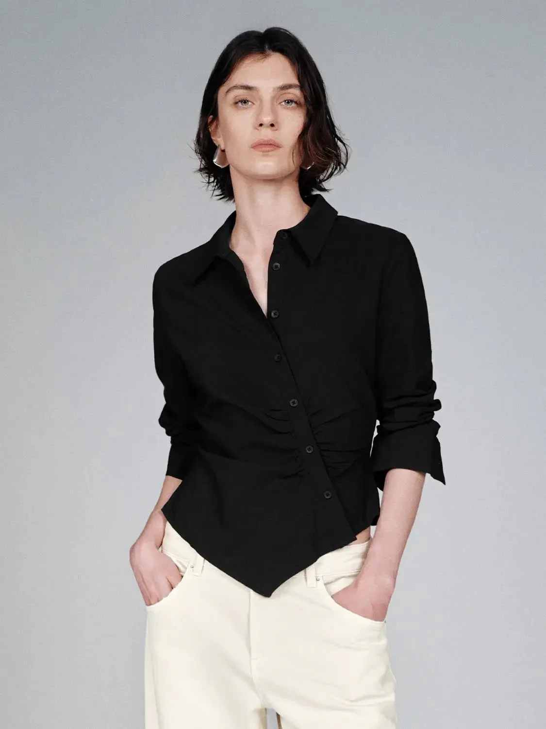 15816-white-linen-blend-asymmetric-slim-fit-shirts-18.webp White Linen Blend Asymmetric Slim Fit Shirts