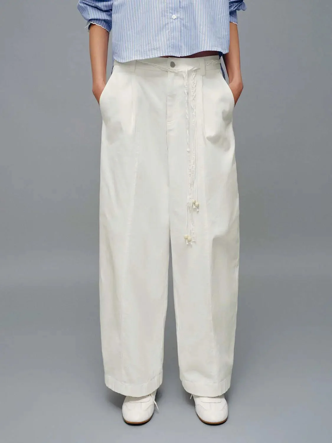 15888-cotton-blend-string-detail-wide-leg-pants-1.webp Cotton Blend String Detail Wide Leg Pants