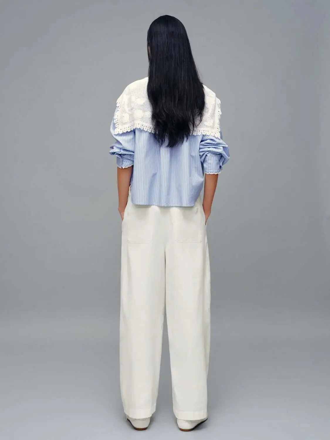 15888-cotton-blend-string-detail-wide-leg-pants-7.webp Cotton Blend String Detail Wide Leg Pants