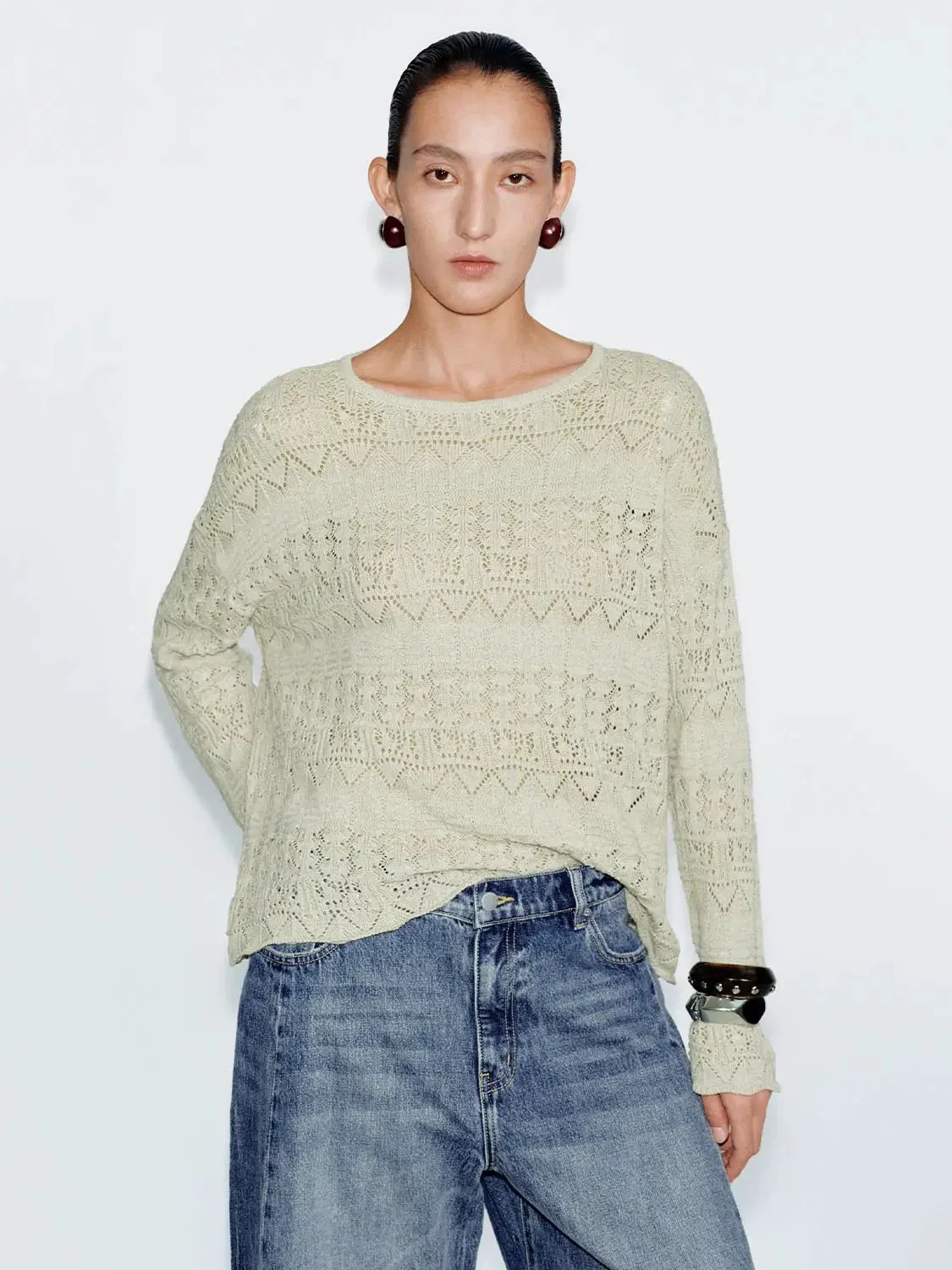 15892-scoop-neck-boho-long-sleeve-knitted-t-shirts-1.webp Scoop Neck Boho Long Sleeve Knitted T-Shirts