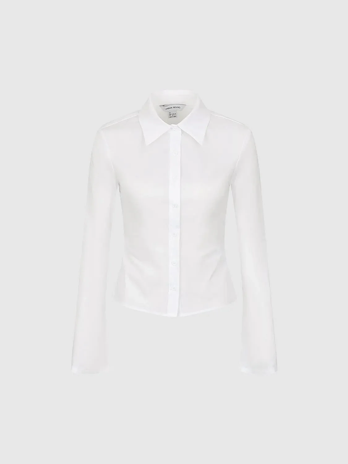 15915-flare-sleeve-cropped-nipped-waist-ruched-shirts-7.webp Flare Sleeve Cropped Nipped Waist Ruched Shirts