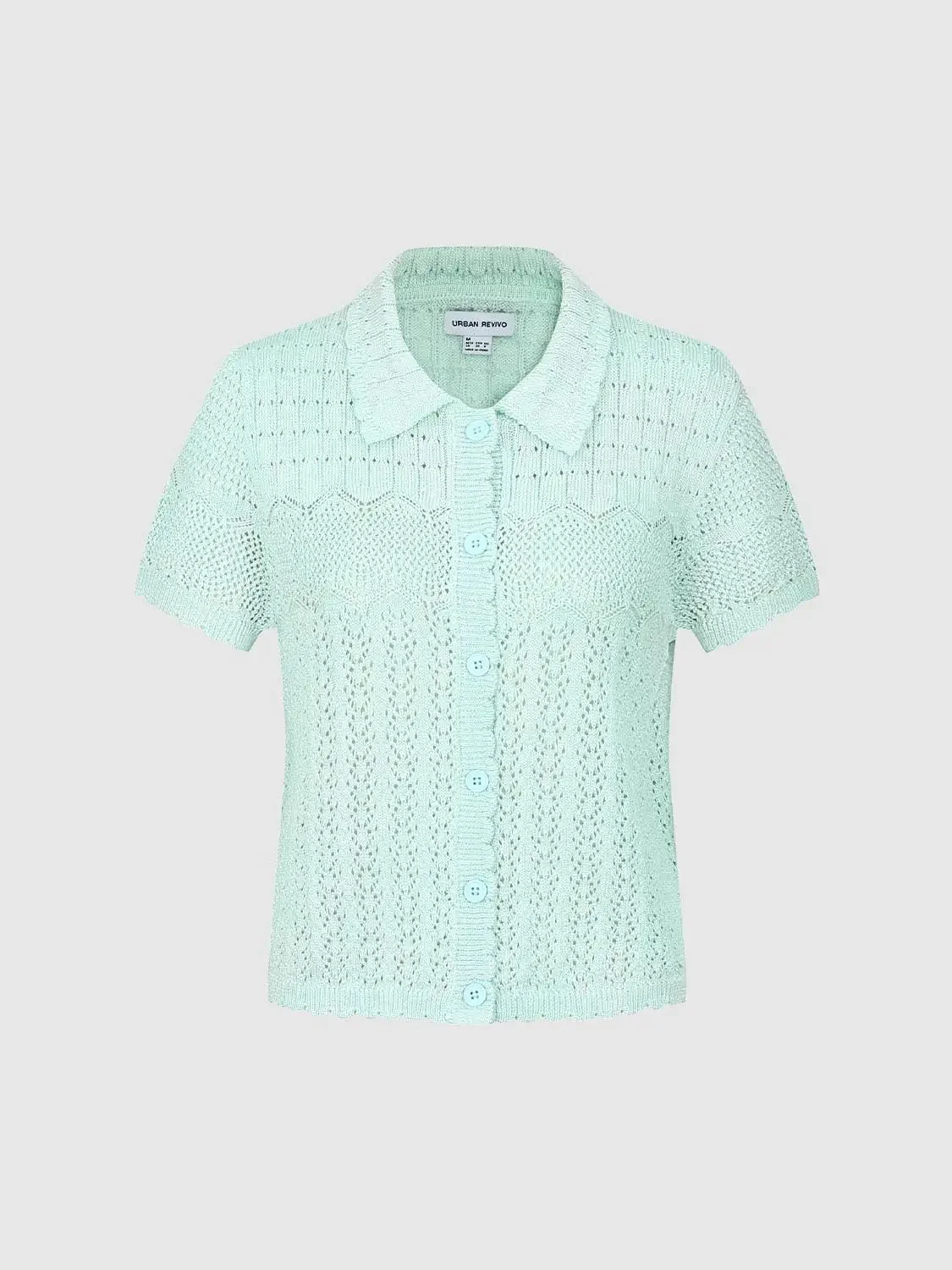 1597-polo-neck-short-sleeve-open-knitted-cardigans-15.webp Polo Neck Short Sleeve Open Knitted Cardigans