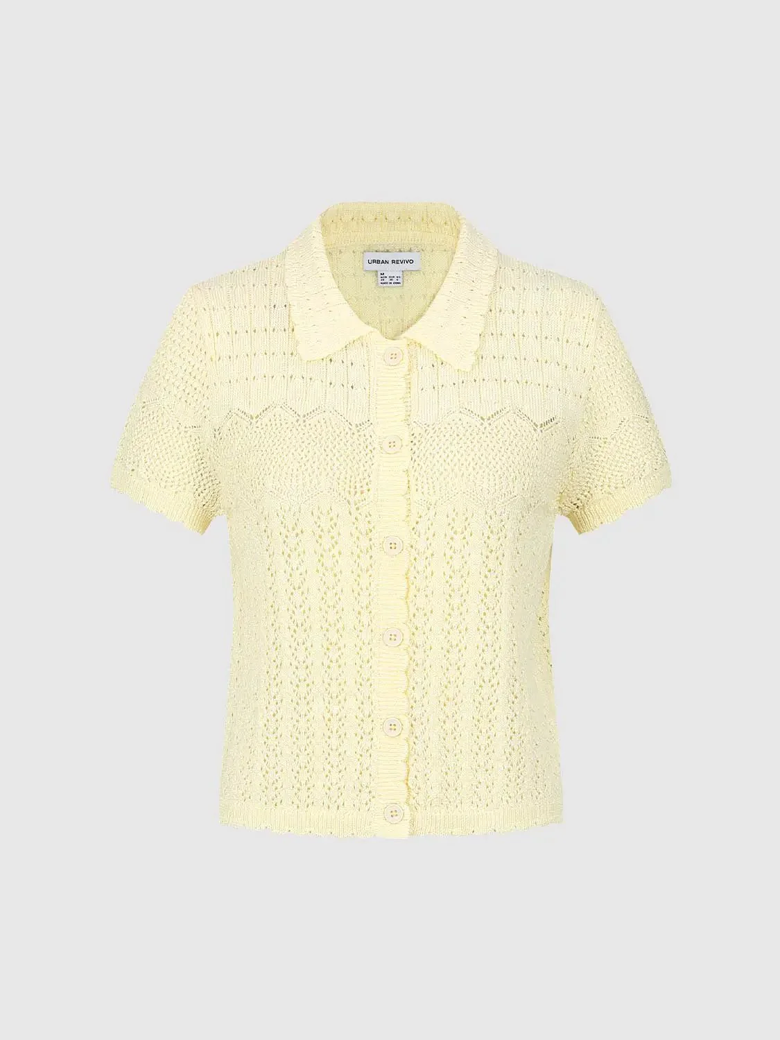 1597-polo-neck-short-sleeve-open-knitted-cardigans-7.webp Polo Neck Short Sleeve Open Knitted Cardigans