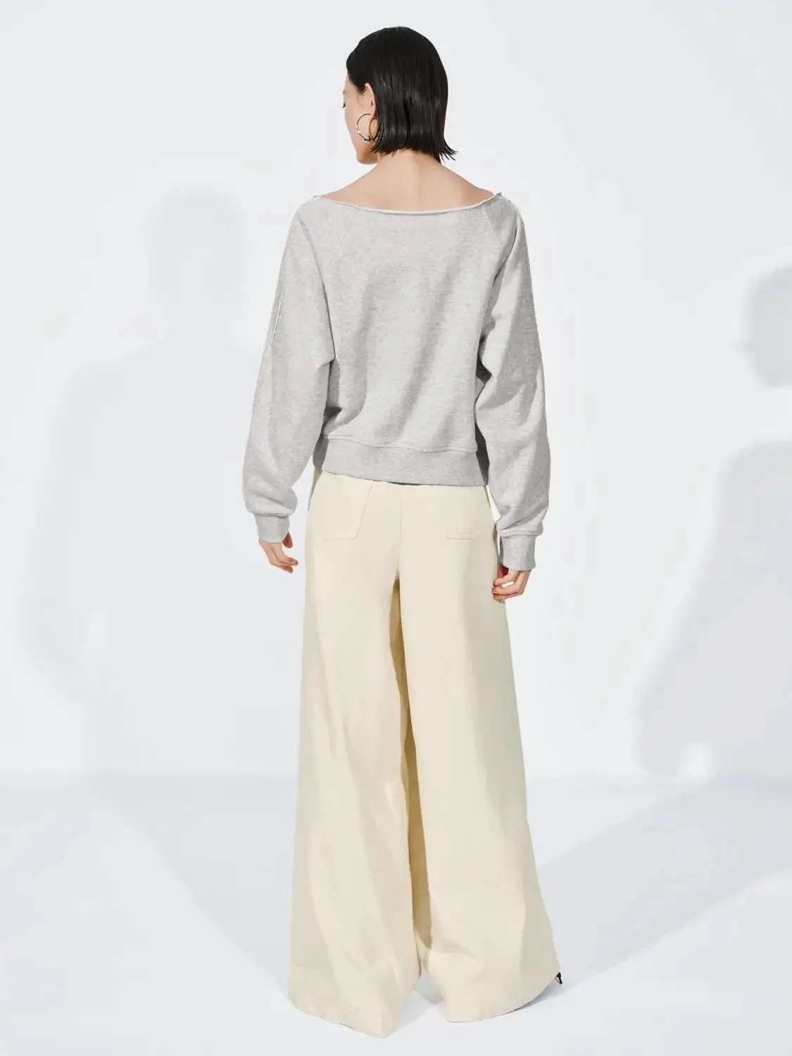 Drawstring Pull On Wide Leg Pants