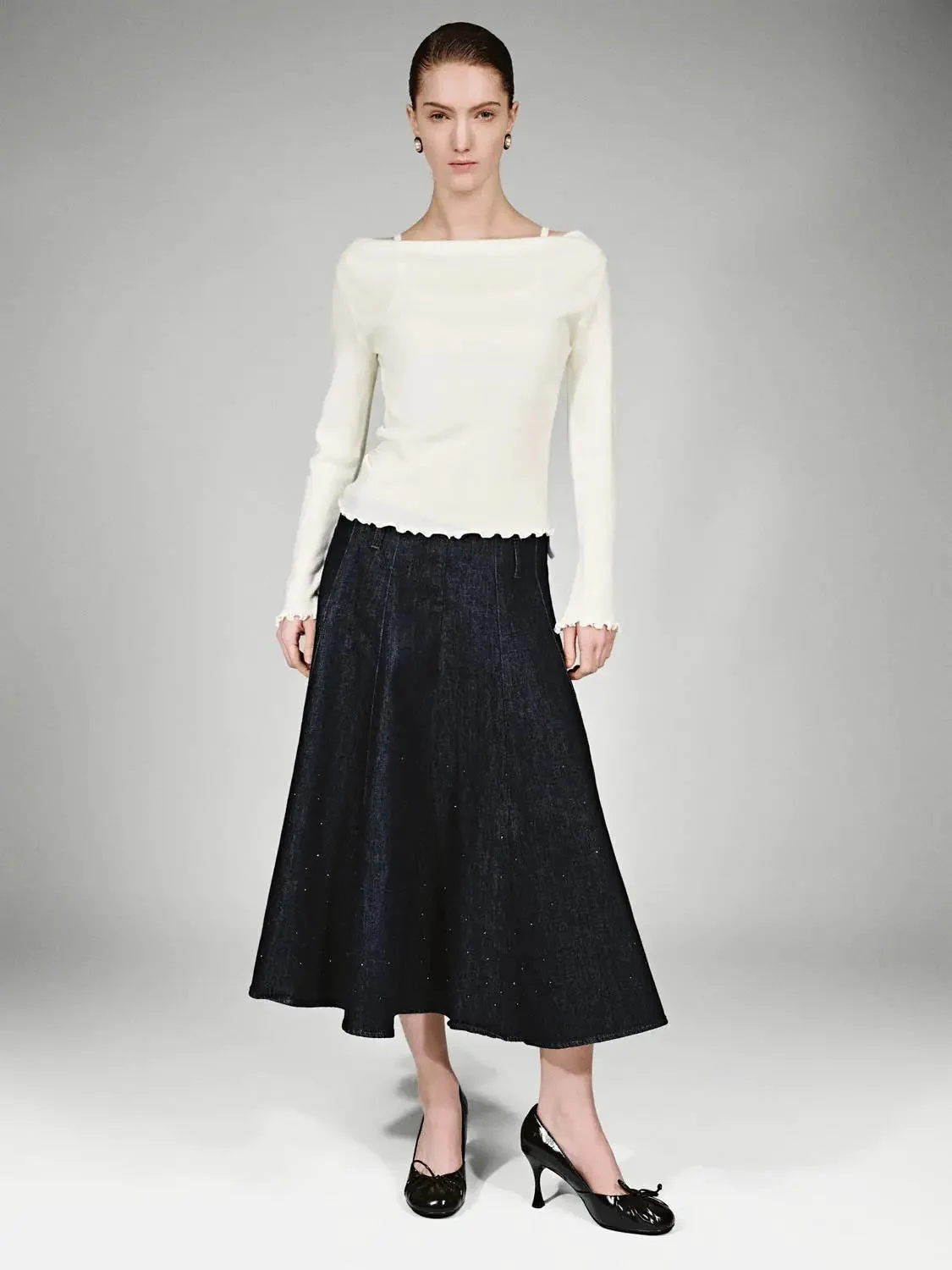 16029-off-shoulder-strappy-long-sleeve-knitted-t-shirts-4.webp Off Shoulder Strappy Long Sleeve Knitted T-Shirts