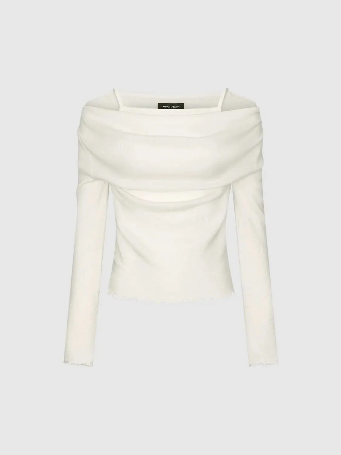 16029-off-shoulder-strappy-long-sleeve-knitted-t-shirts-7.webp Off Shoulder Strappy Long Sleeve Knitted T-Shirts