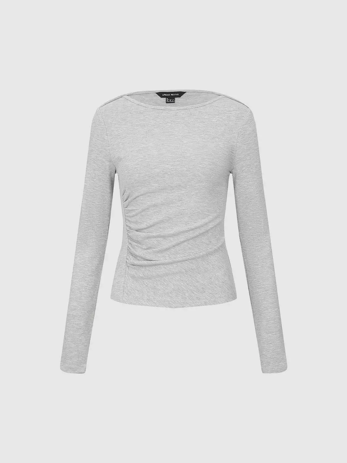 16068-elegant-ruched-long-sleeve-flare-knit-top-23.webp Elegant Ruched Long Sleeve Flare Knit Top