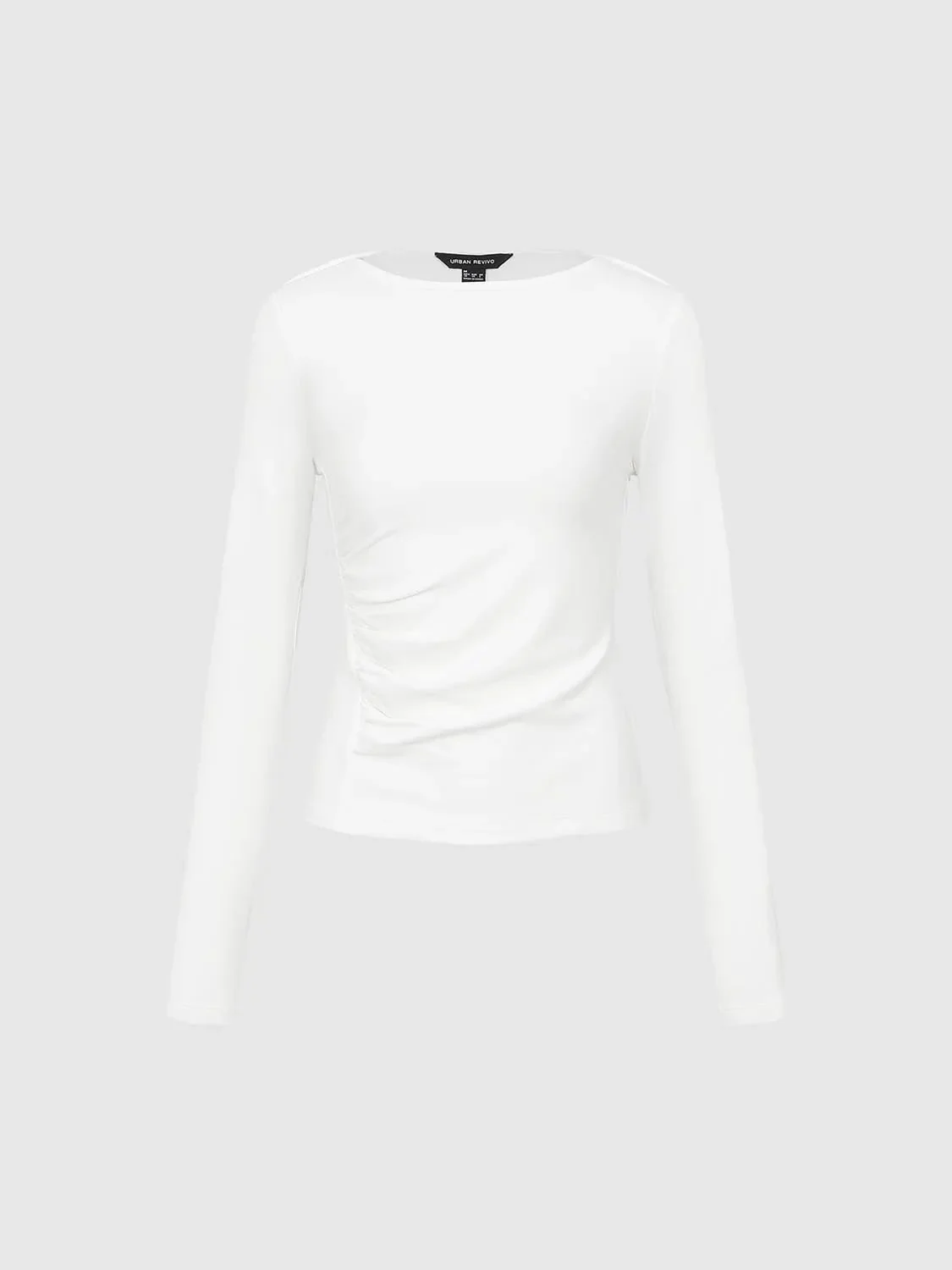 16068-elegant-ruched-long-sleeve-flare-knit-top-7.webp Elegant Ruched Long Sleeve Flare Knit Top