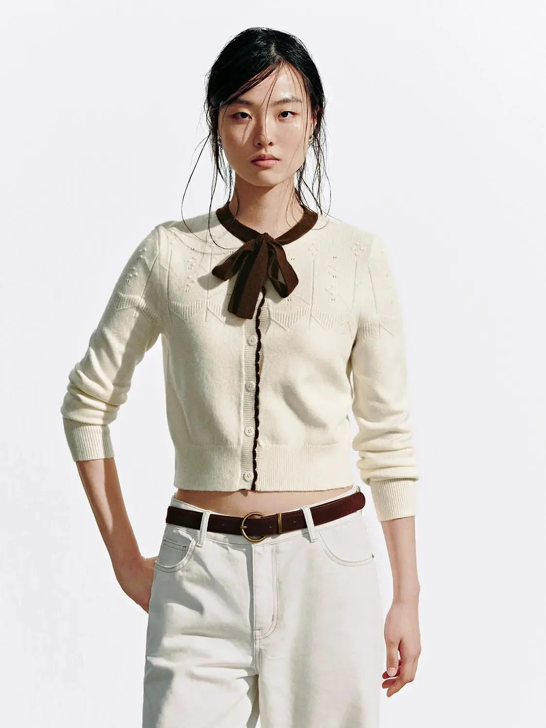 16129-contrast-tie-neck-knitted-cardigans-1.webp Contrast Tie Neck Knitted Cardigans