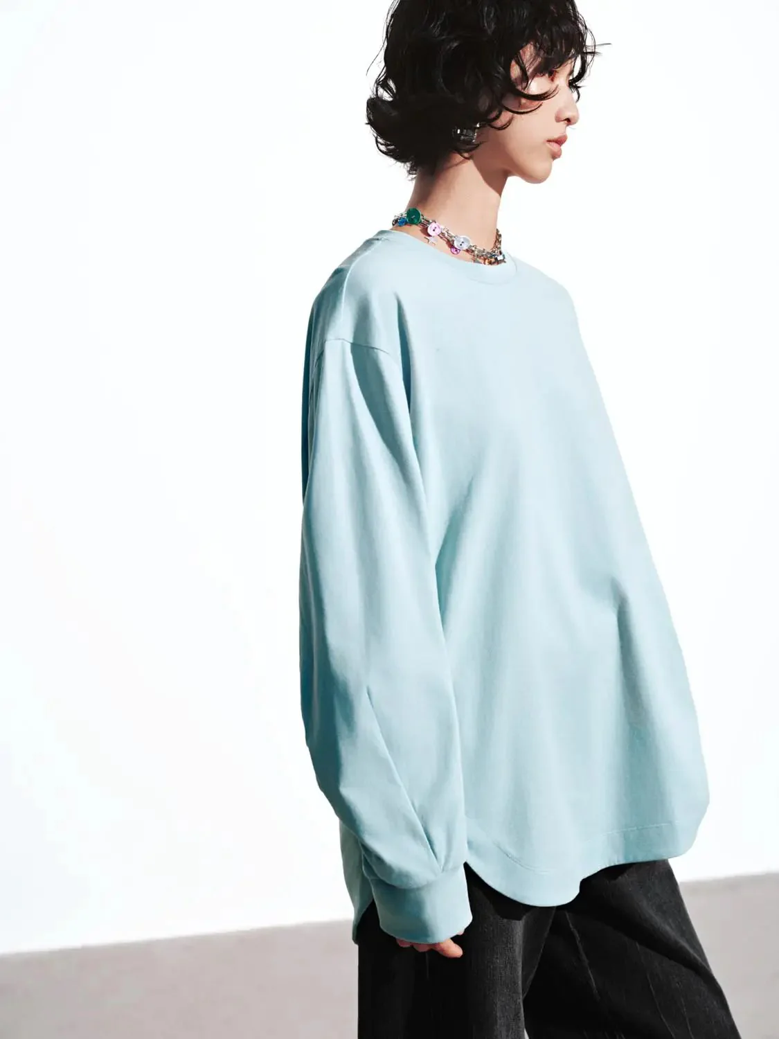 16140-cotton-flare-sleeve-long-sleeve-casual-t-shirt-2.webp Cotton Flare Sleeve Long Sleeve Casual T Shirt