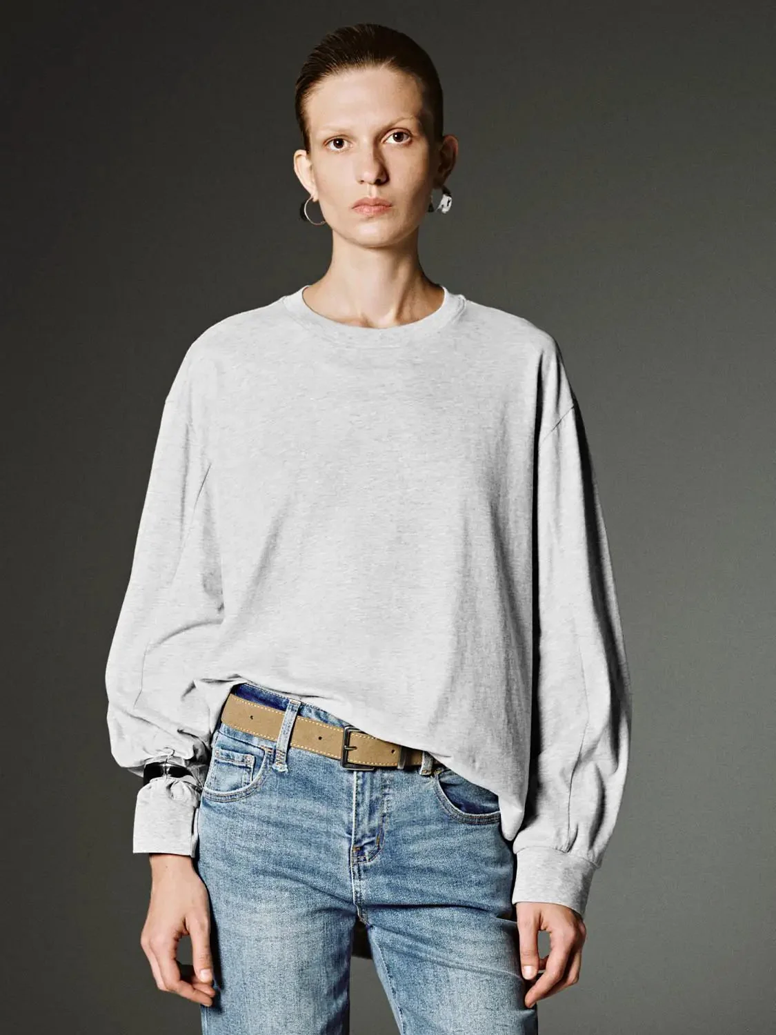 16140-cotton-flare-sleeve-long-sleeve-casual-t-shirt-4.webp Cotton Flare Sleeve Long Sleeve Casual T Shirt