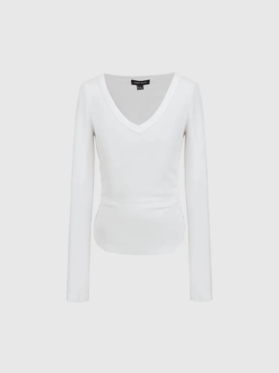 16246-cinch-waist-long-sleeve-cotton-blend-t-shirts-23.webp Cinch Waist Long Sleeve Cotton Blend T-Shirts