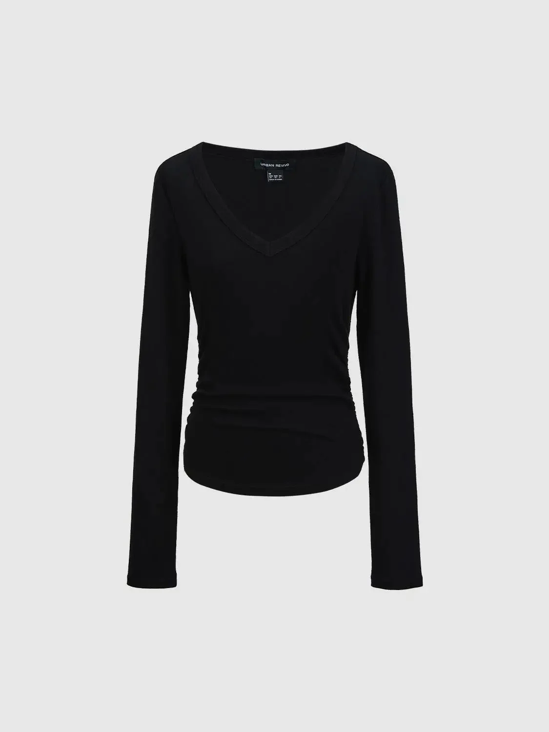 16246-cinch-waist-long-sleeve-cotton-blend-t-shirts-31.webp Cinch Waist Long Sleeve Cotton Blend T-Shirts