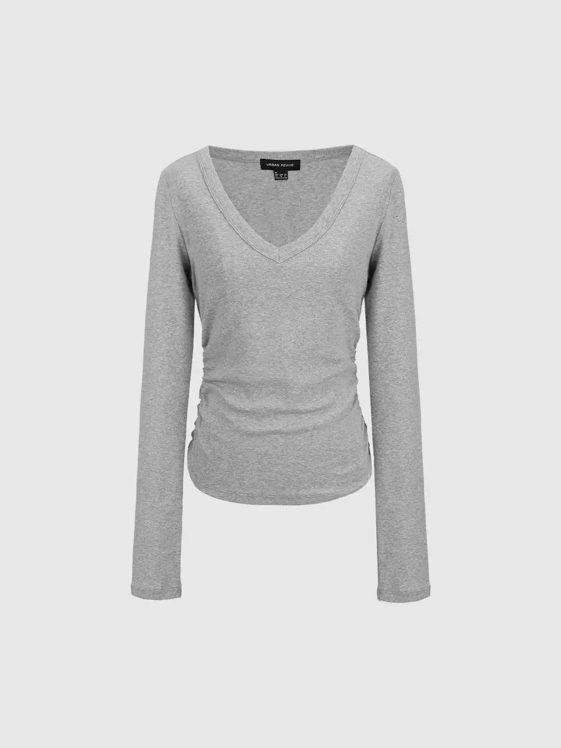 16246-cinch-waist-long-sleeve-cotton-blend-t-shirts-7.webp Cinch Waist Long Sleeve Cotton Blend T-Shirts