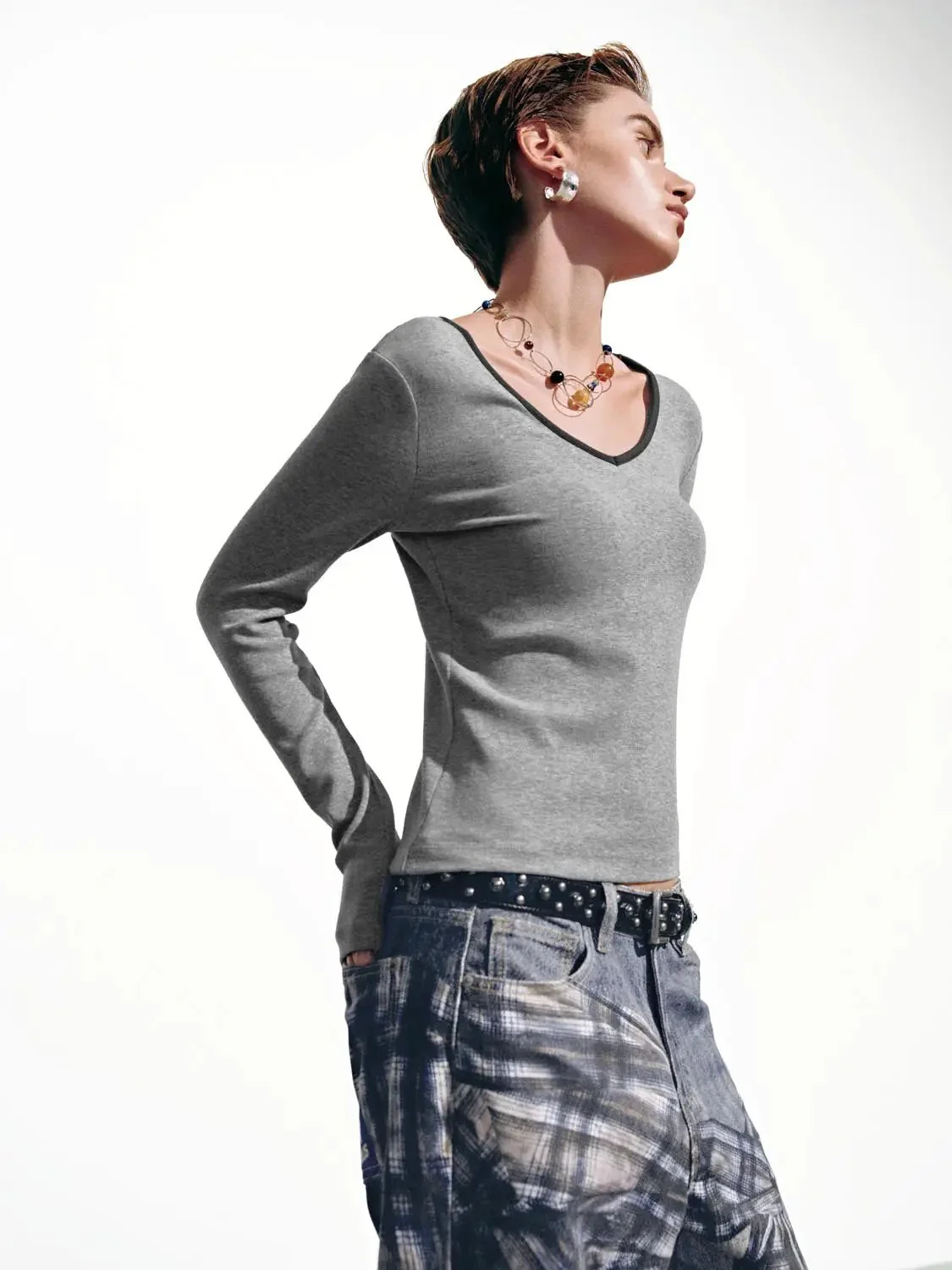 16263-contrast-trim-cotton-viscose-blend-long-sleeve-t-shirt-2.webp Contrast Trim Cotton Viscose Blend Long Sleeve T Shirt