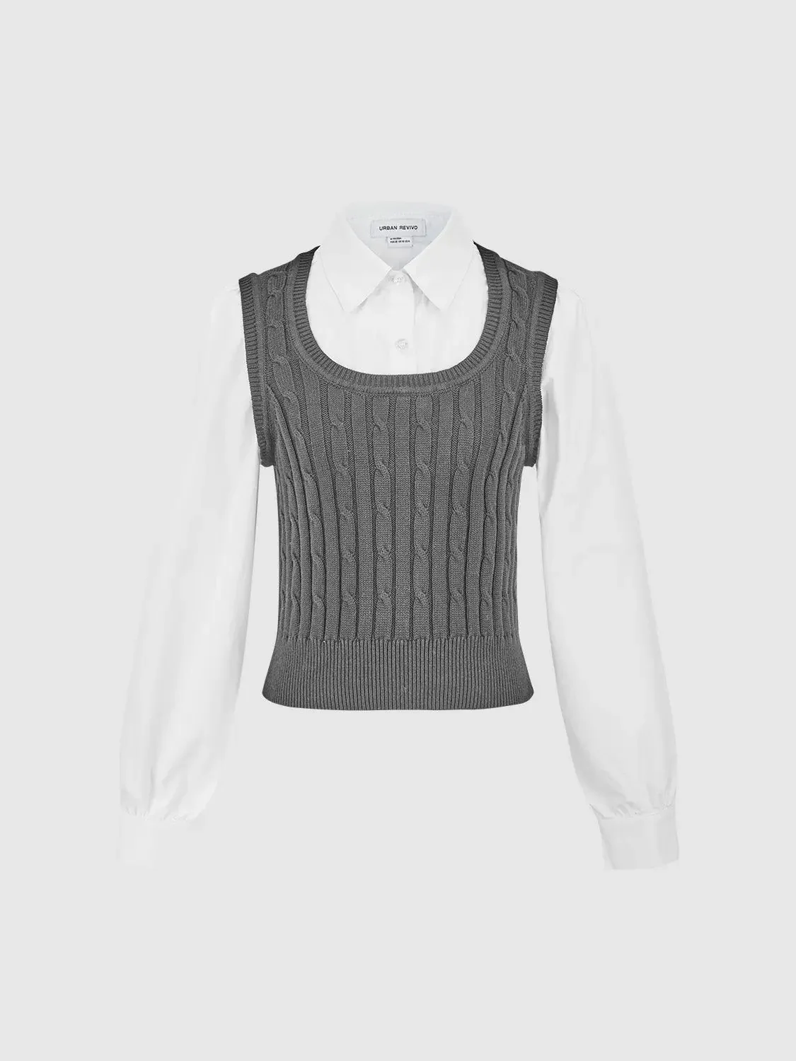 1633-pure-cotton-knit-vest-with-layered-shirt-design-vest-2.webp Pure Cotton Knit Vest With Layered Shirt Design Vest