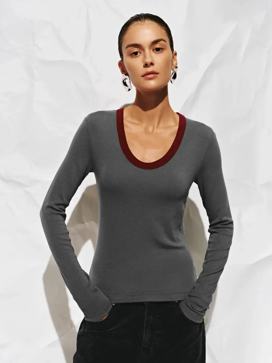 16380-scoop-neck-long-sleeve-viscose-blend-knit-t-shirts-1.webp Scoop Neck Long Sleeve Viscose Blend Knit T Shirts
