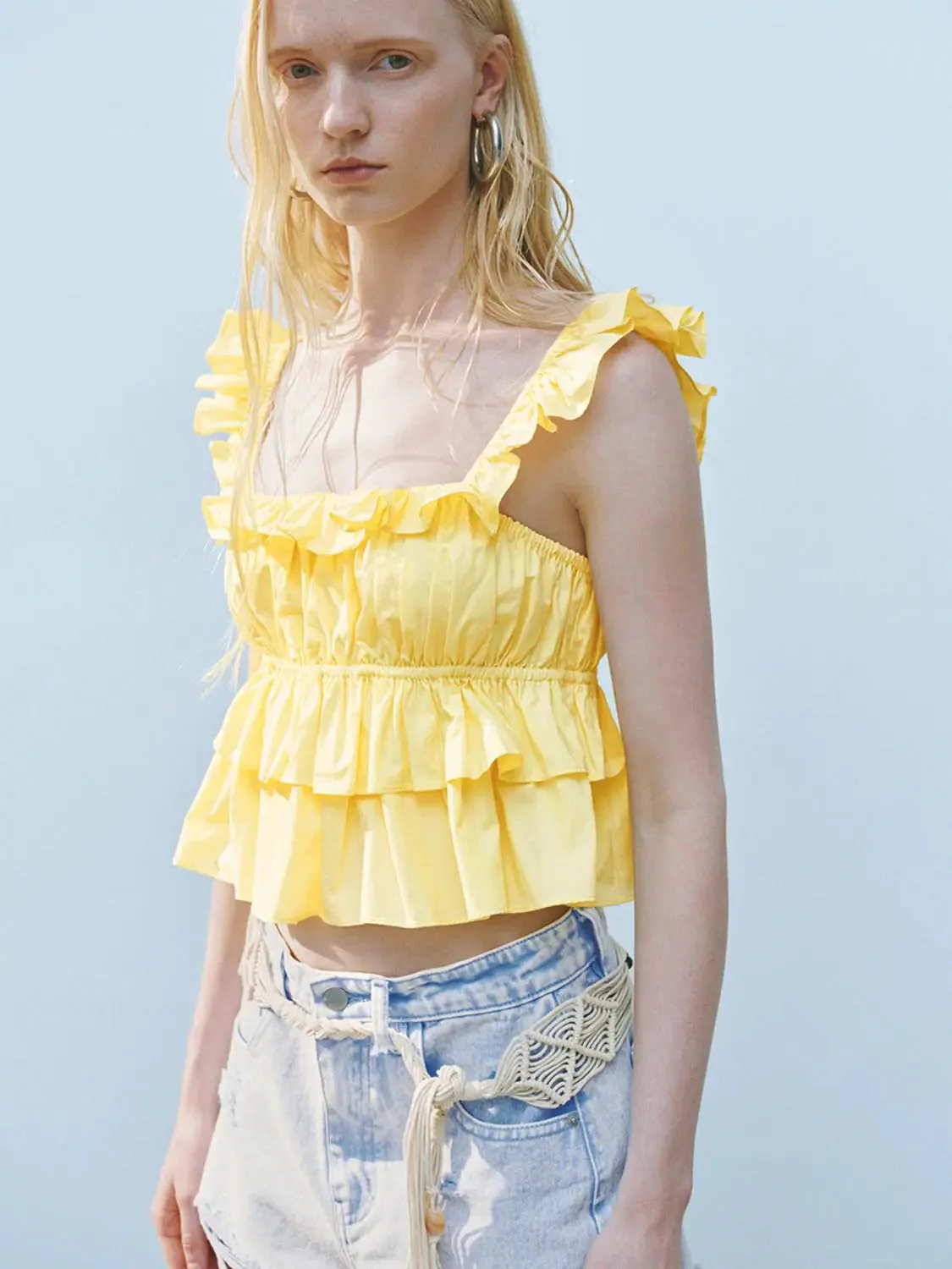 16439-wide-strap-ruffle-cami-tops-3.webp Wide Strap Ruffle Cami Tops