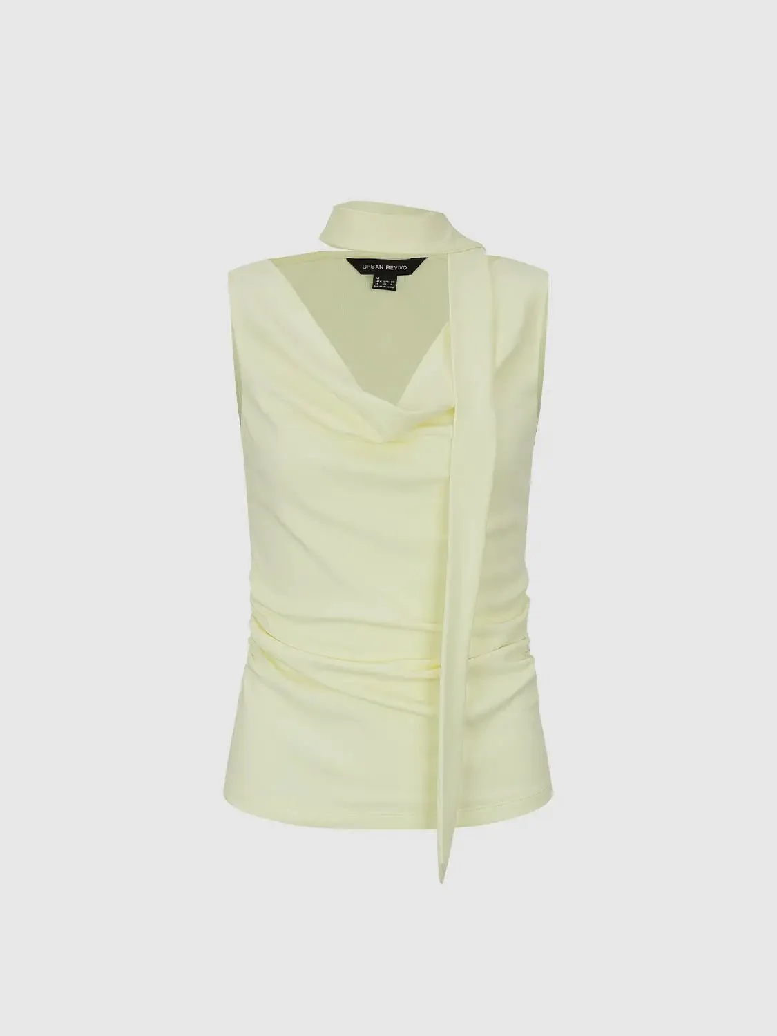 1650-scarf-detail-cowl-neck-ruched-skinny-fit-tank-tops-1.webp Scarf Detail Cowl Neck Ruched Skinny Fit Tank Tops