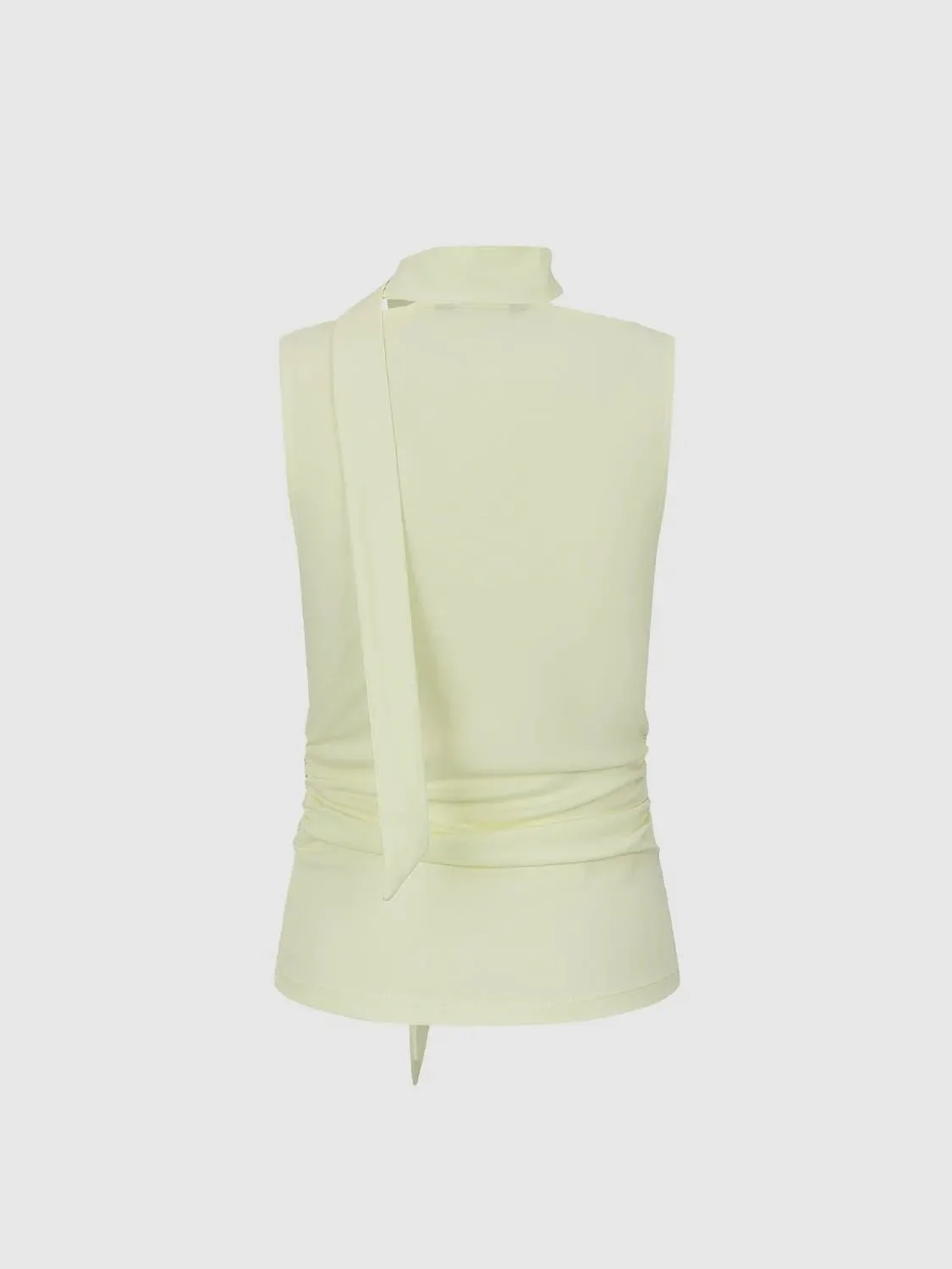 1650-scarf-detail-cowl-neck-ruched-skinny-fit-tank-tops-2.webp Scarf Detail Cowl Neck Ruched Skinny Fit Tank Tops