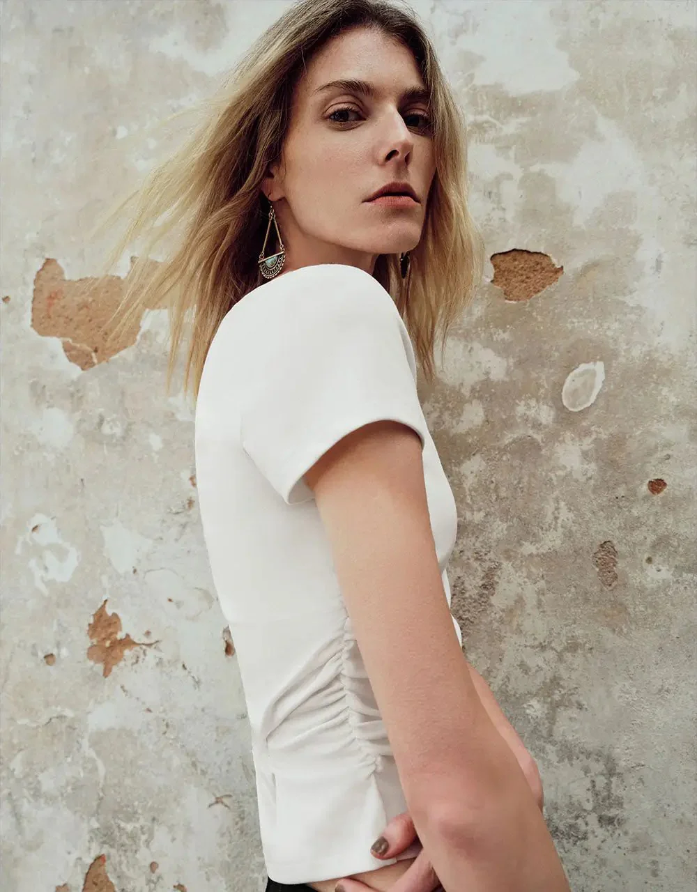16530-essential-ruched-square-cut-collar-cotton-t-shirt-19.webp Essential Ruched Square-Cut Collar Cotton T Shirt