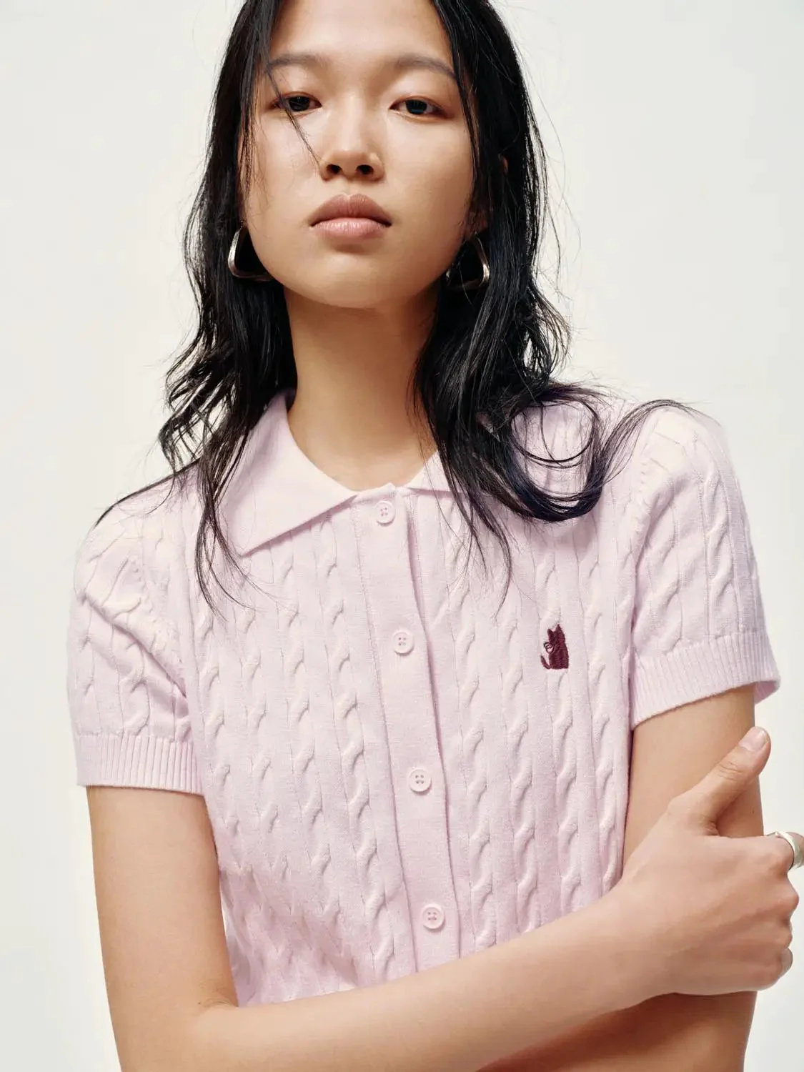 16557-polo-neck-cable-knitted-t-shirts-3.webp Polo Neck Cable Knitted T-Shirts