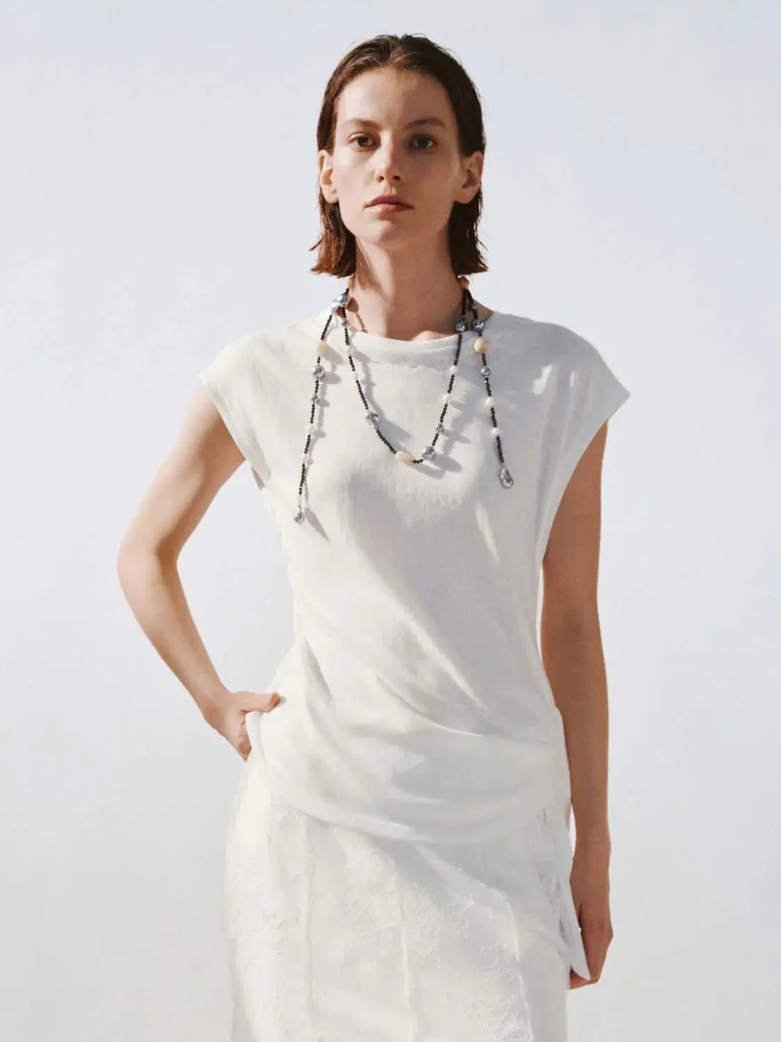 16611-cotton-embroidered-cap-sleeve-t-shirt-1.webp Cotton Embroidered Cap Sleeve T Shirt