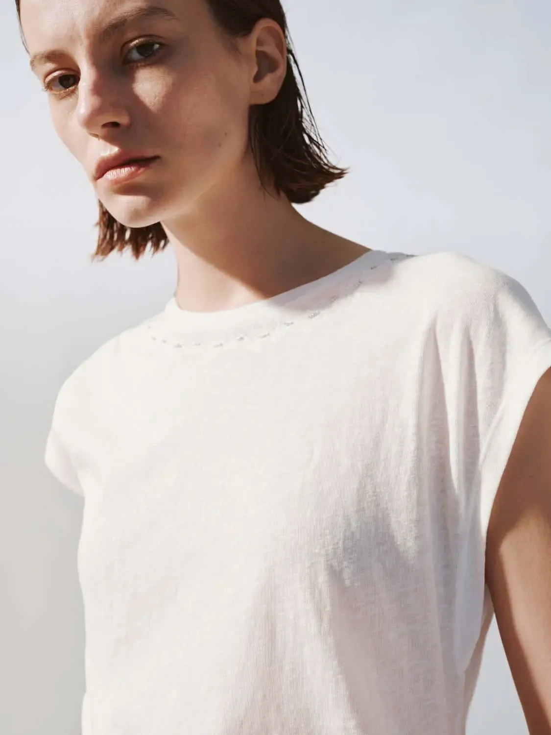 16611-cotton-embroidered-cap-sleeve-t-shirt-3.webp Cotton Embroidered Cap Sleeve T Shirt
