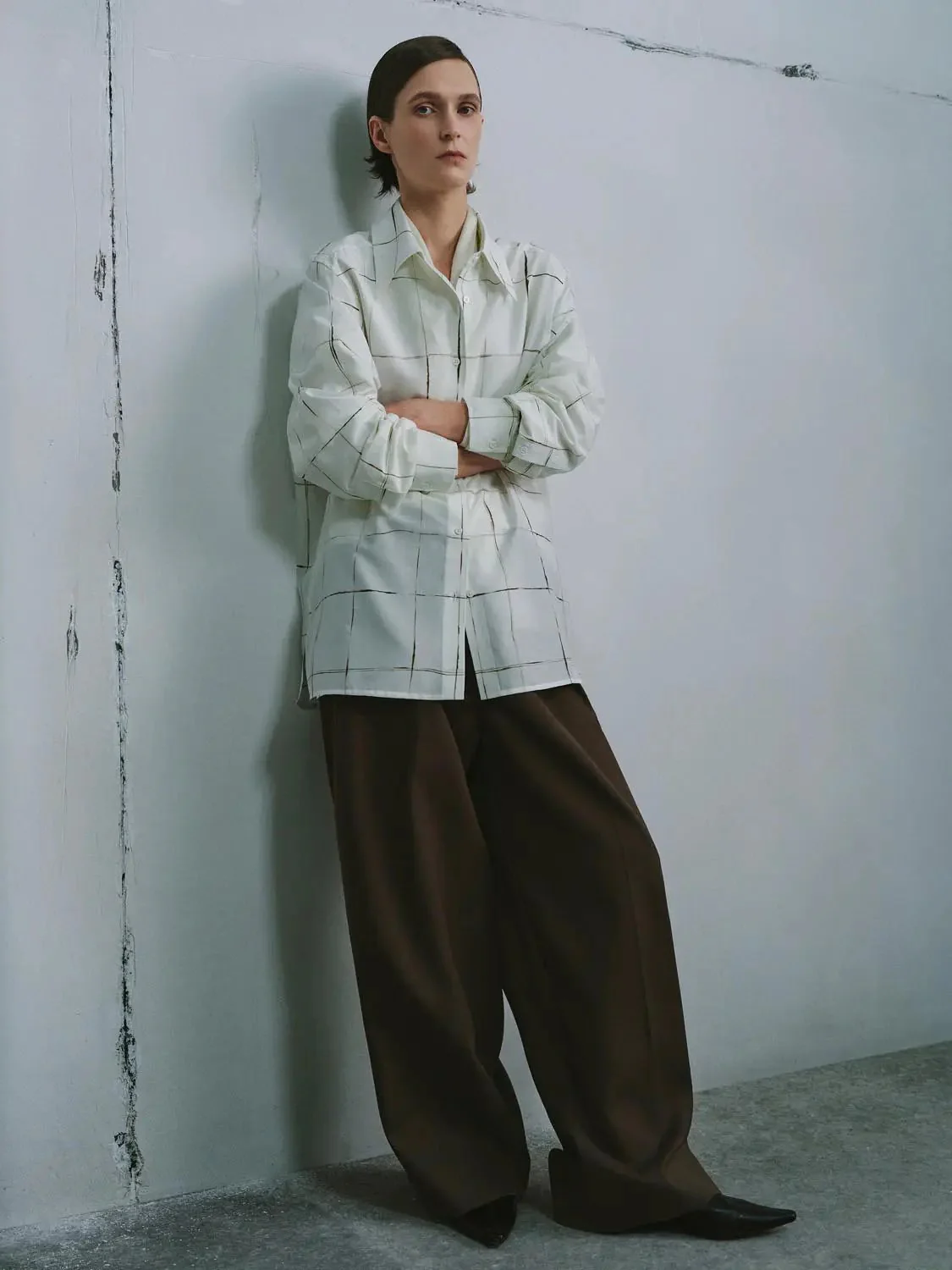 Contrast Check Shirts