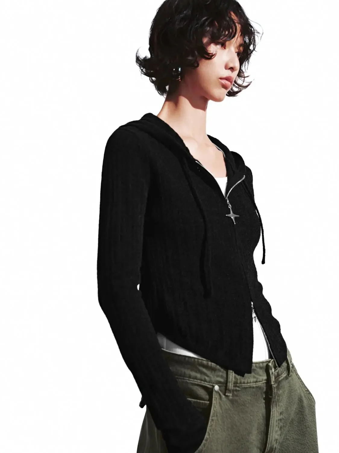 16751-slim-hooded-zip-up-knitted-cardigans-2.webp Slim Hooded Zip Up Knitted Cardigans
