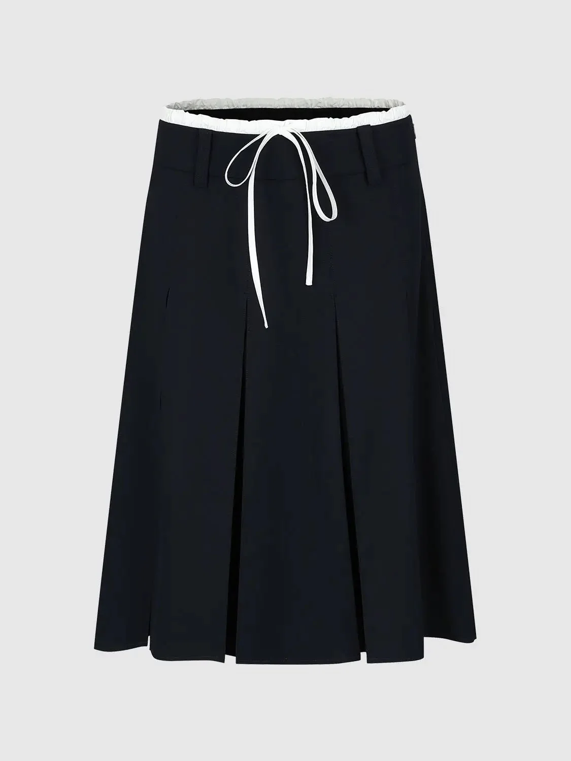 16783-contrast-trim-drawstring-pleated-a-line-mini-skirts-10.webp Contrast Trim Drawstring Pleated A-Line Mini Skirts