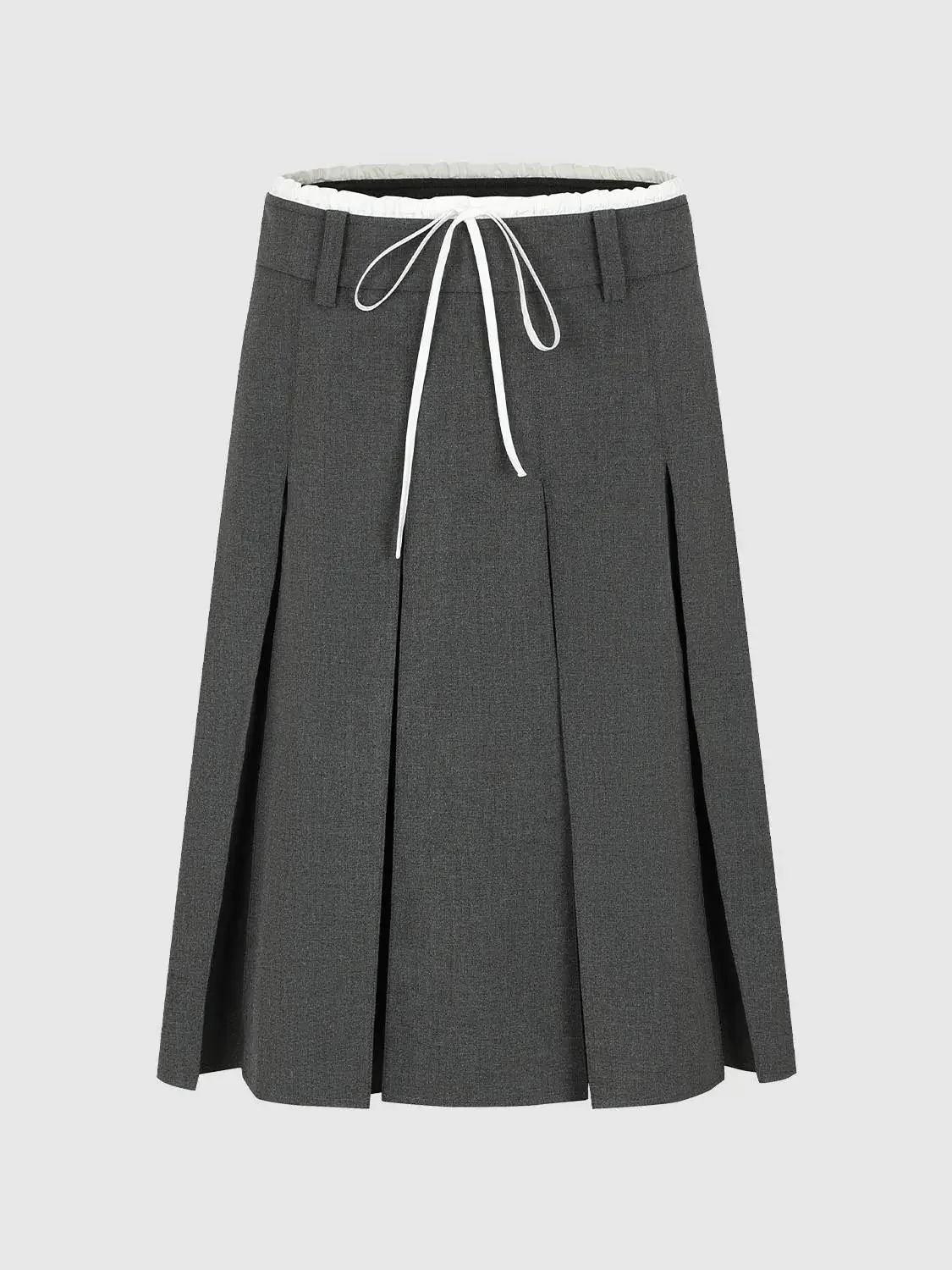 16783-contrast-trim-drawstring-pleated-a-line-mini-skirts-2.webp Contrast Trim Drawstring Pleated A-Line Mini Skirts