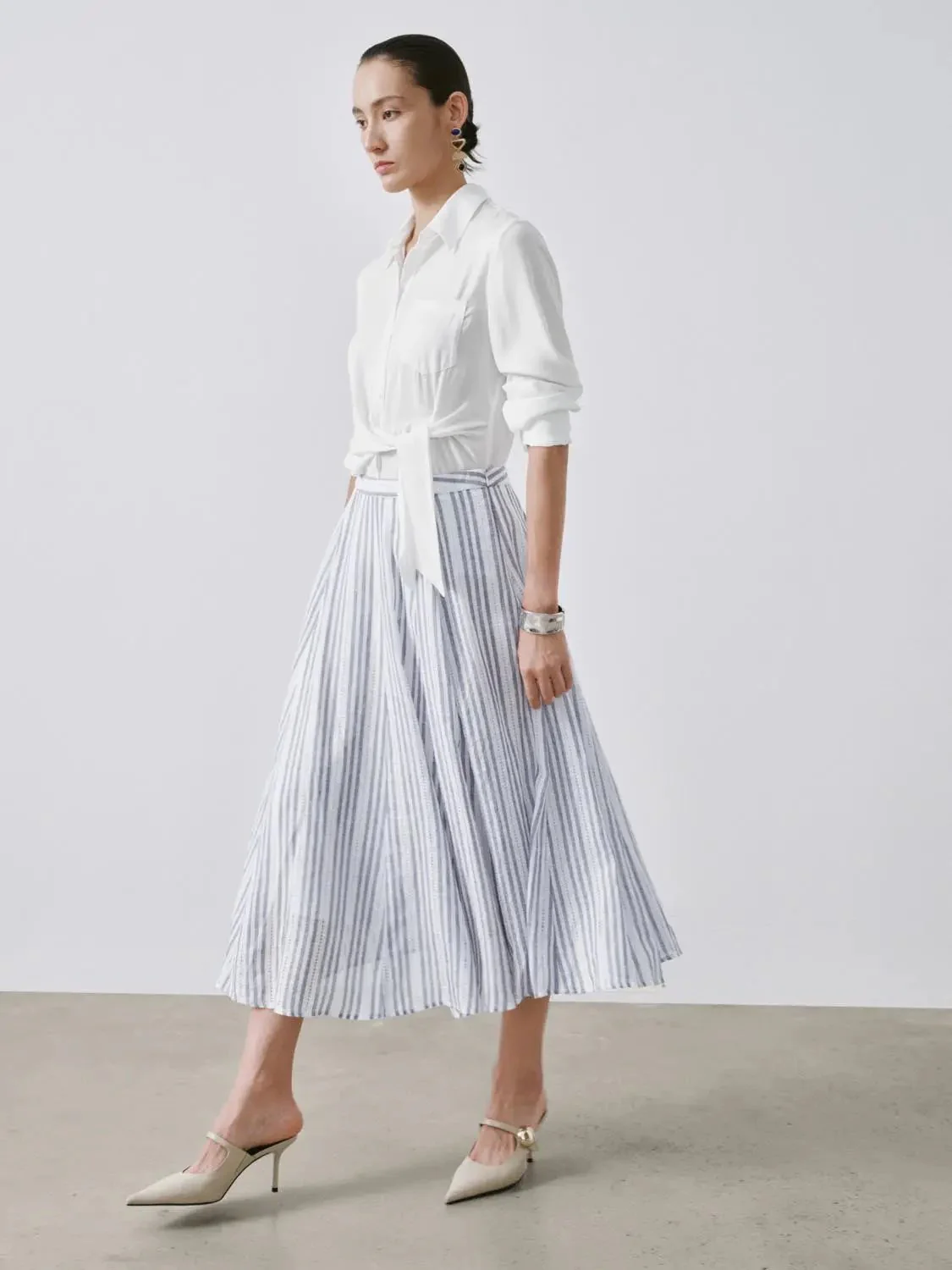 16808-linen-blend-contrast-striped-seamed-a-line-midi-skirts-6.webp Linen Blend Contrast Striped Seamed A-Line Midi Skirts