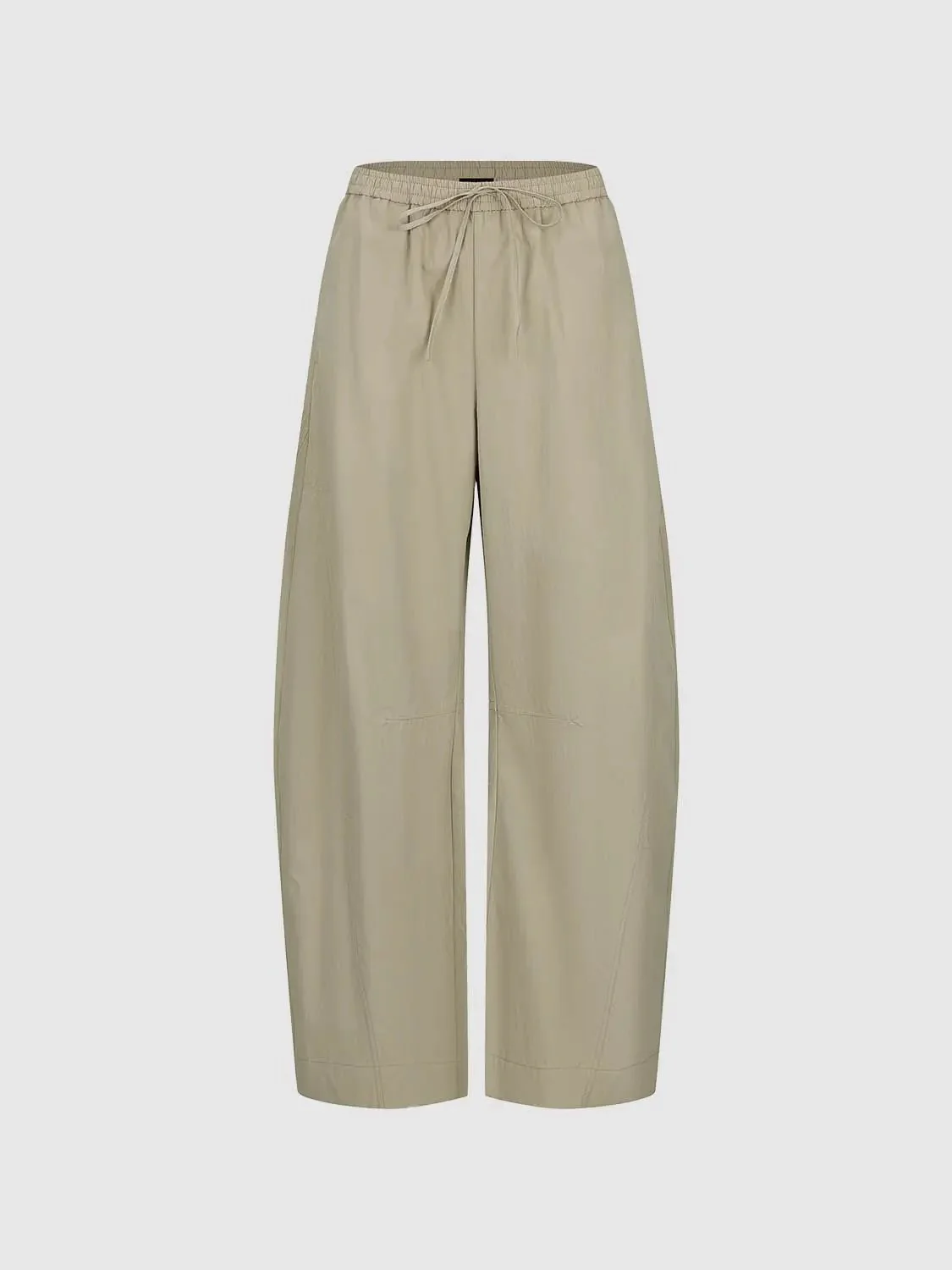 Drawstring Pull On Wide Leg Pants
